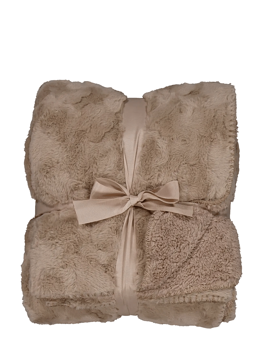 Noble House - BLANKET FUR POLAR 125X150, COBBLESTONE 125X150 CM - weihnachtstextilien - cobblestone - 1