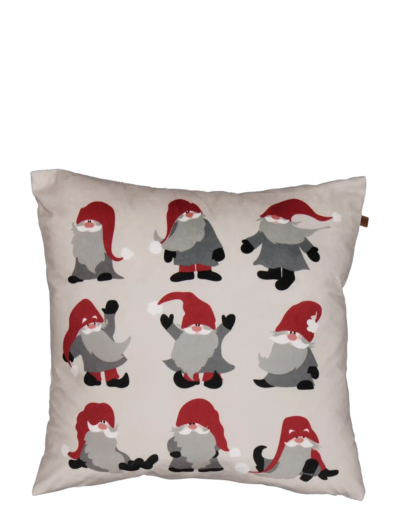 Noble House PUDE VELVET NOEL BEIGE 45x45 - Tekstiler - MOONBEAM / multi
