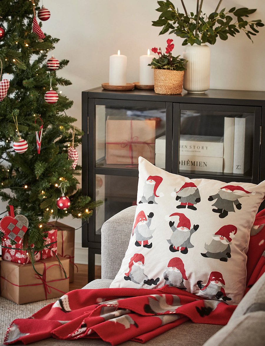 Noble House - FLEECE BLANKET NOEL 125 X150CM, RED 125X150 CM - weihnachtstextilien - red - 0