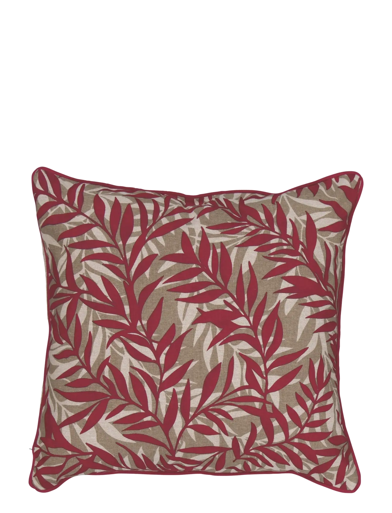 Noble House CUSHION X-MAS GRS, GARLAND SWE 45X45 CM - Noble House - LEAF / red