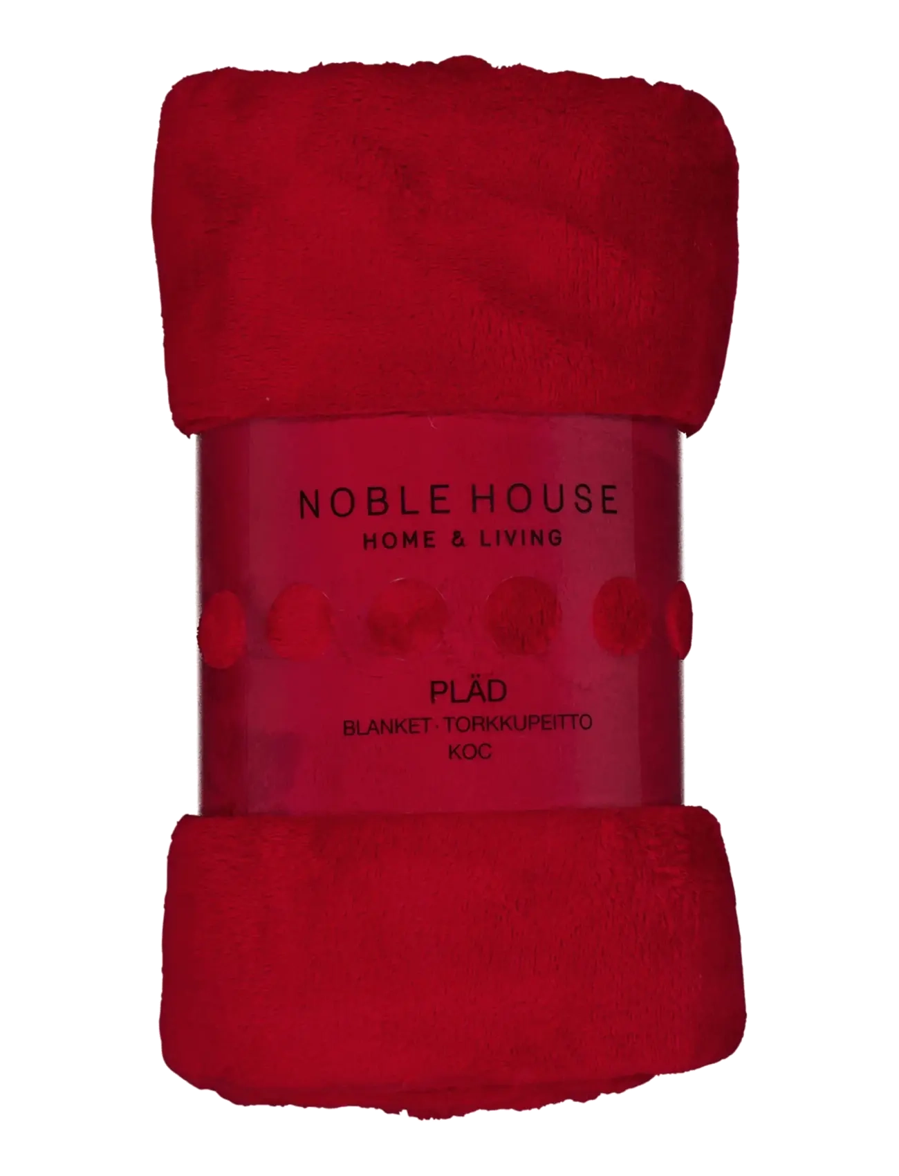 Noble House PLÄD MIMMI XL JULRÖD 150x200 - Noble House - SAVVY RED / red