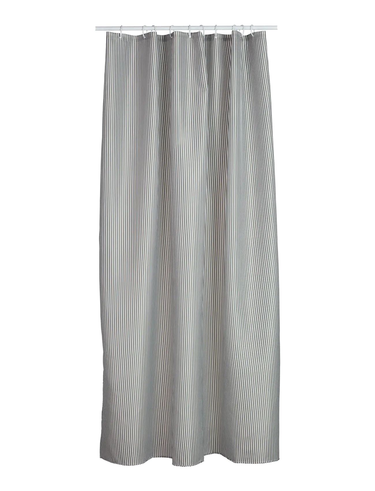 Noble House BRUSEGARDIN STRIPE MØRKGRØN 180x200 - Tekstiler - TAUPE / grey