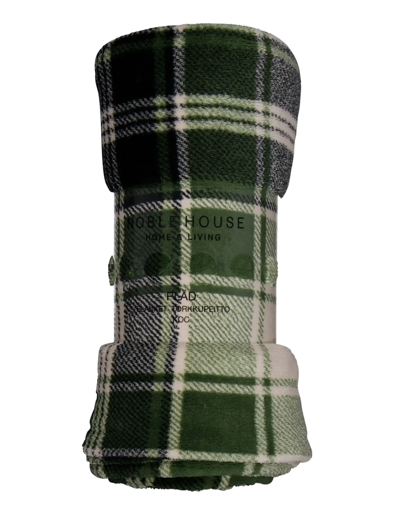 Noble House TÆPPE SCOTT NO SHERPA MØRKGRØNT 125x150 - Tekstiler - DARK GREEN / green