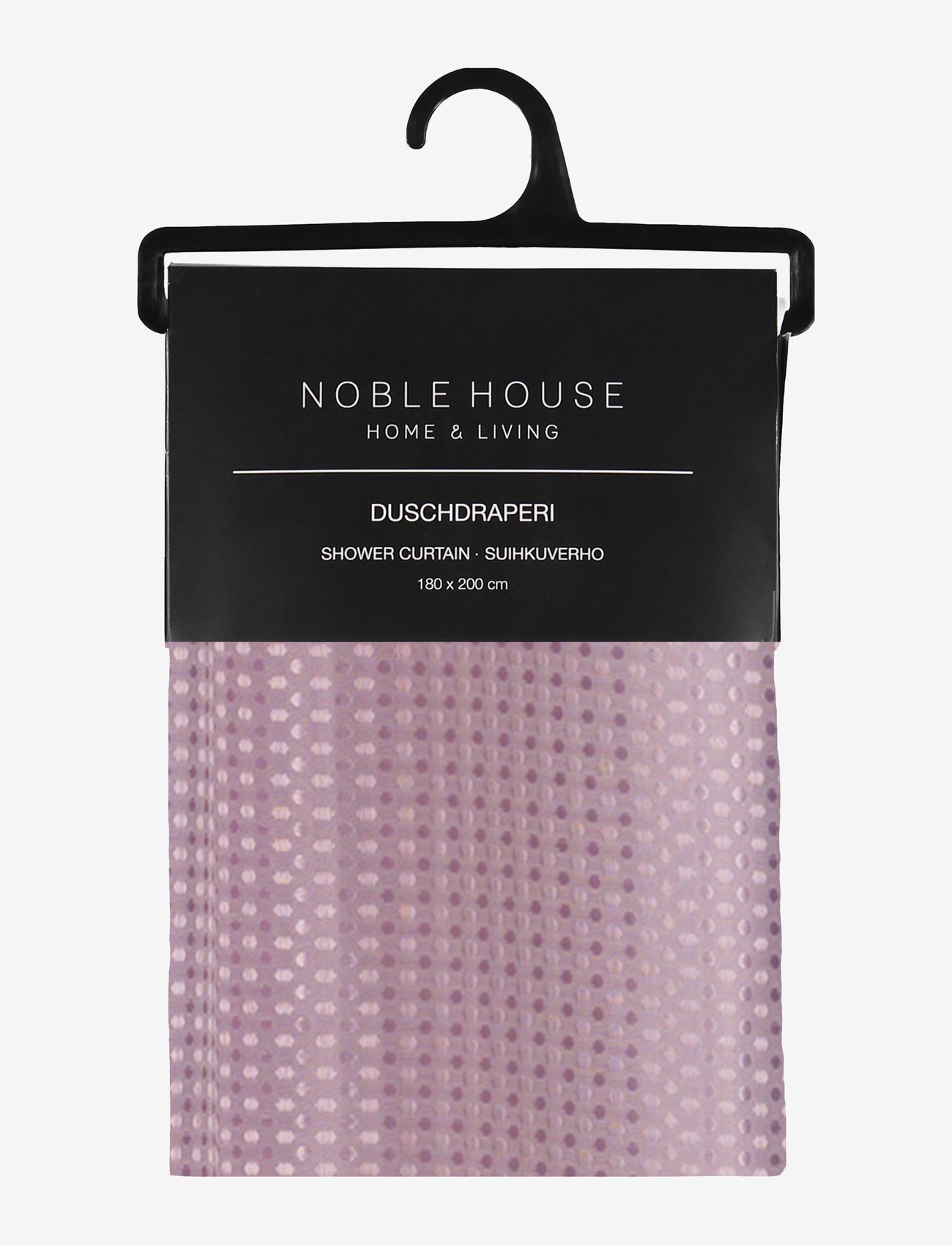 Noble House - SHOWER CURTAIN GRANADA - de laveste prisene - foggy pink - 0