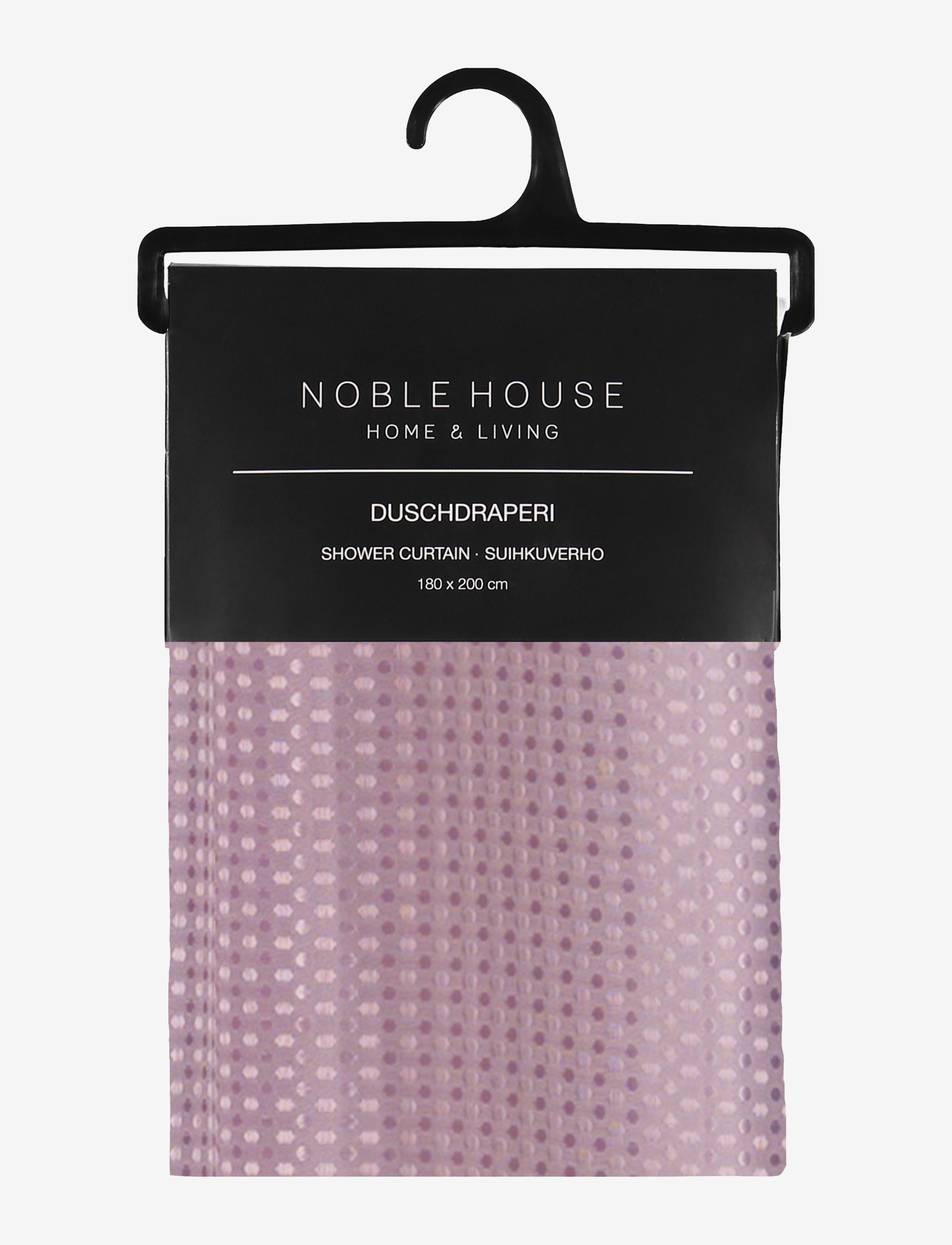 Noble House - SHOWER CURTAIN GRANADA - badeforhæng - foggy pink - 2