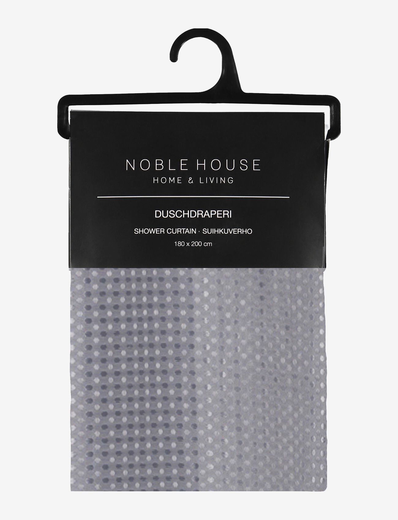 Noble House - SHOWER CURTAIN GRANADA - laveste priser - m.grey - 0