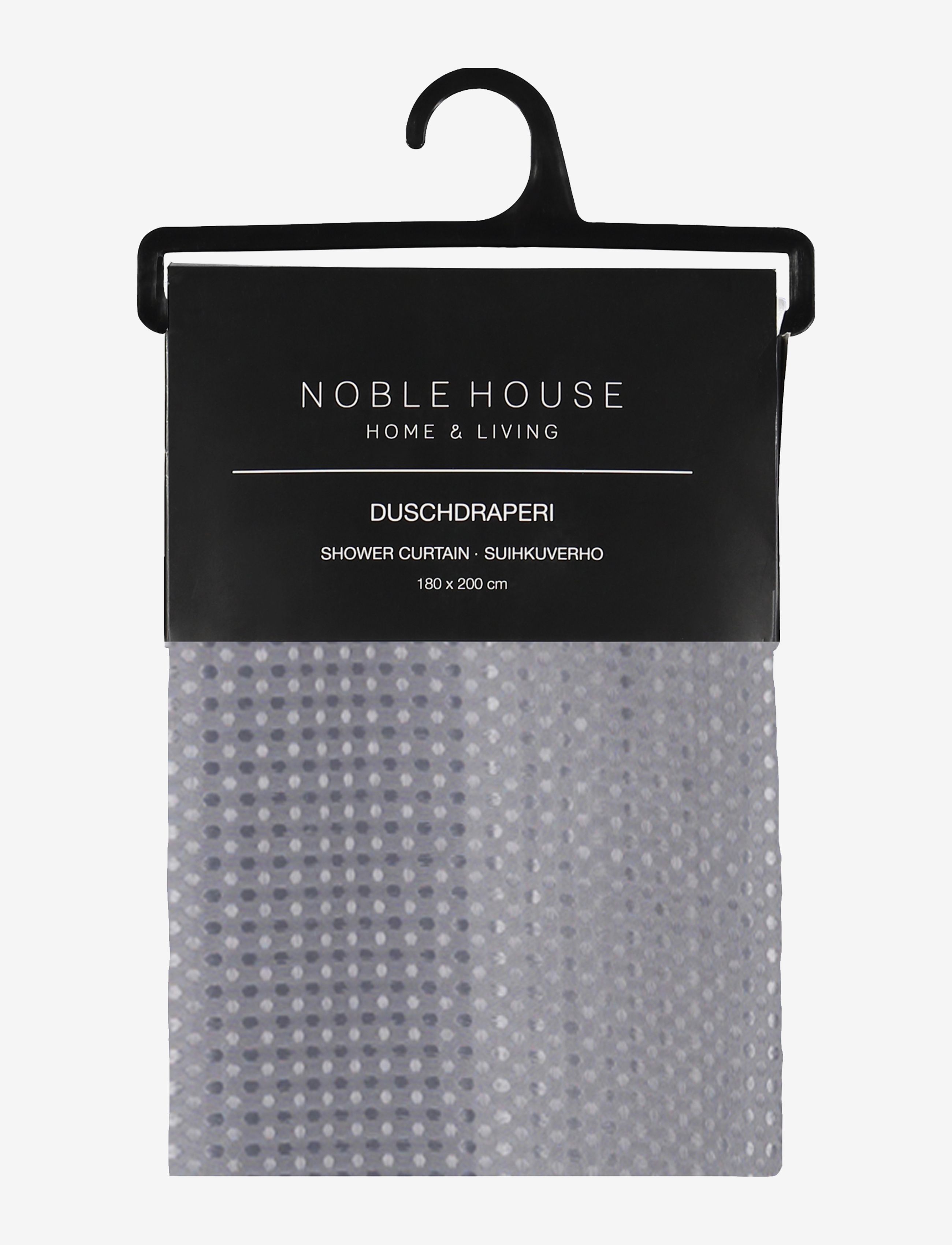 Noble House - SHOWER CURTAIN GRANADA - shower curtains - m.grey - 1