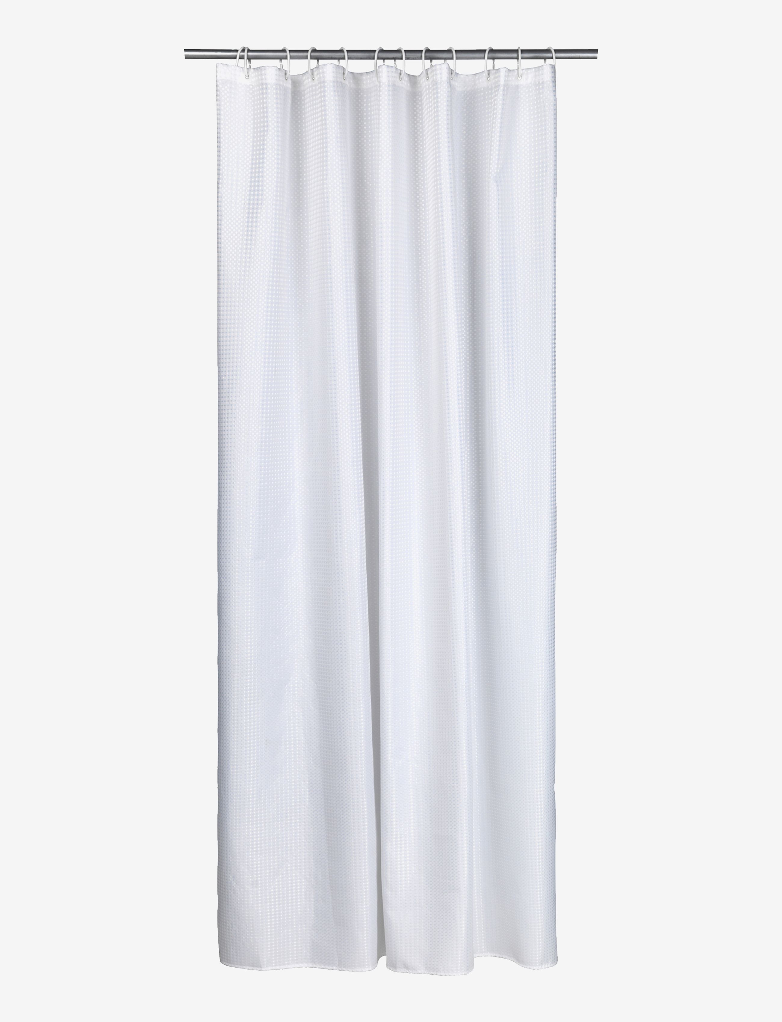 Noble House Shower Curtain Granada, Bruseforhæng, Hvid, Str: 180X200CM