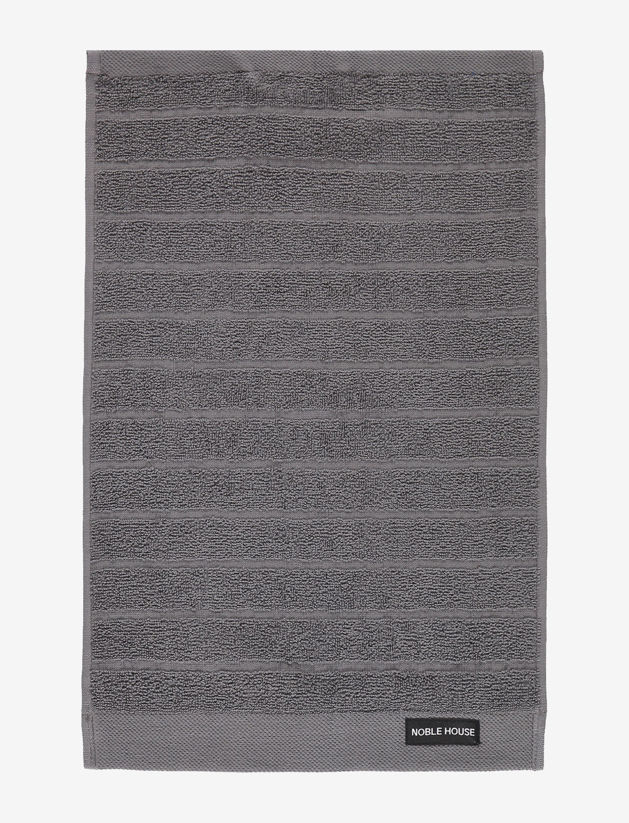 NOBLE HOUSE Håndklæde Novalie Grau - 30X50CM - Unisex