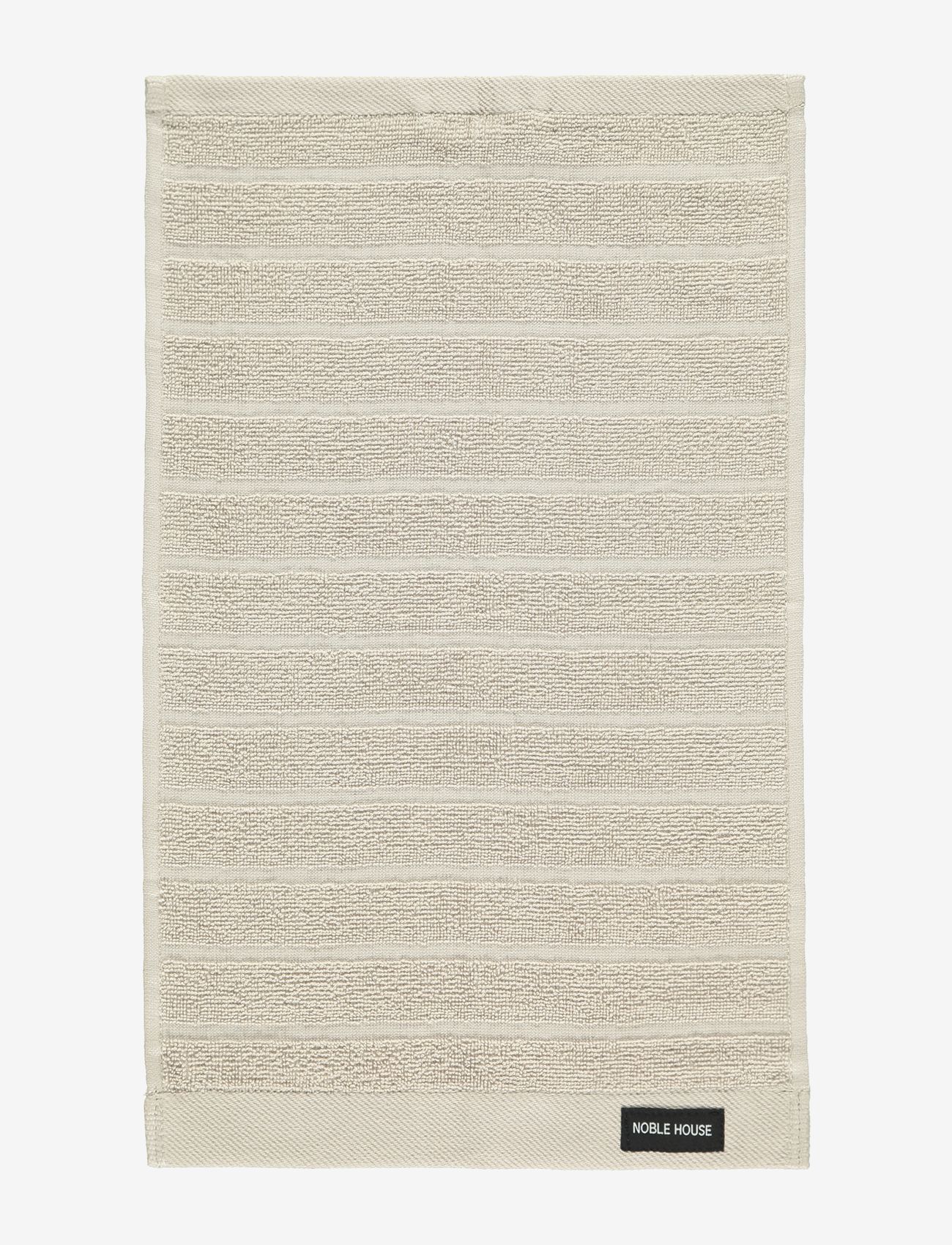 Noble House FROTT'E NOVALIE BLÅ FJORD 70x130 - Handdukar - LINEN BEIGE / beige
