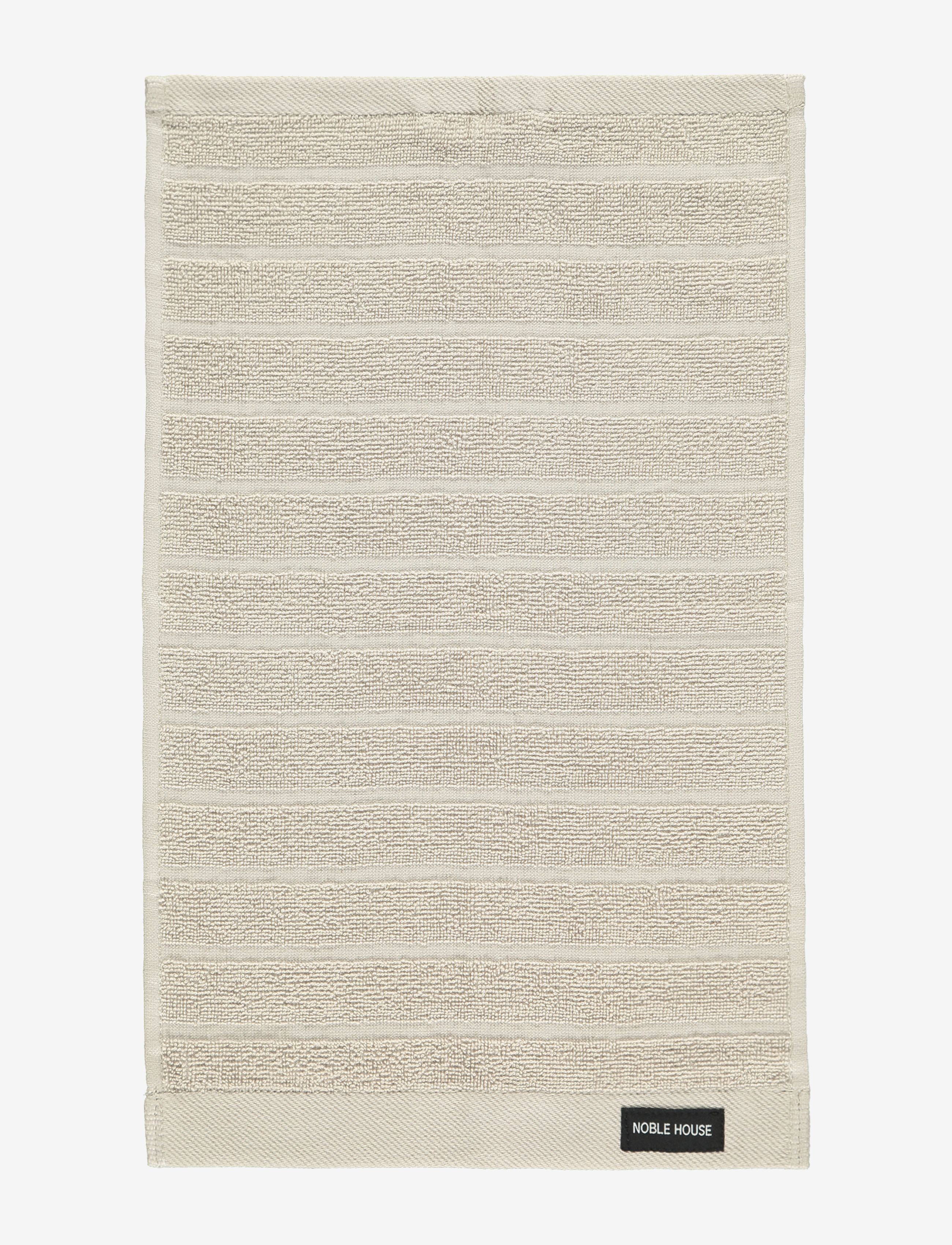 NOBLE HOUSE Terry Handtuch Novalie Stripe Beige - 30X50CM - Unisex