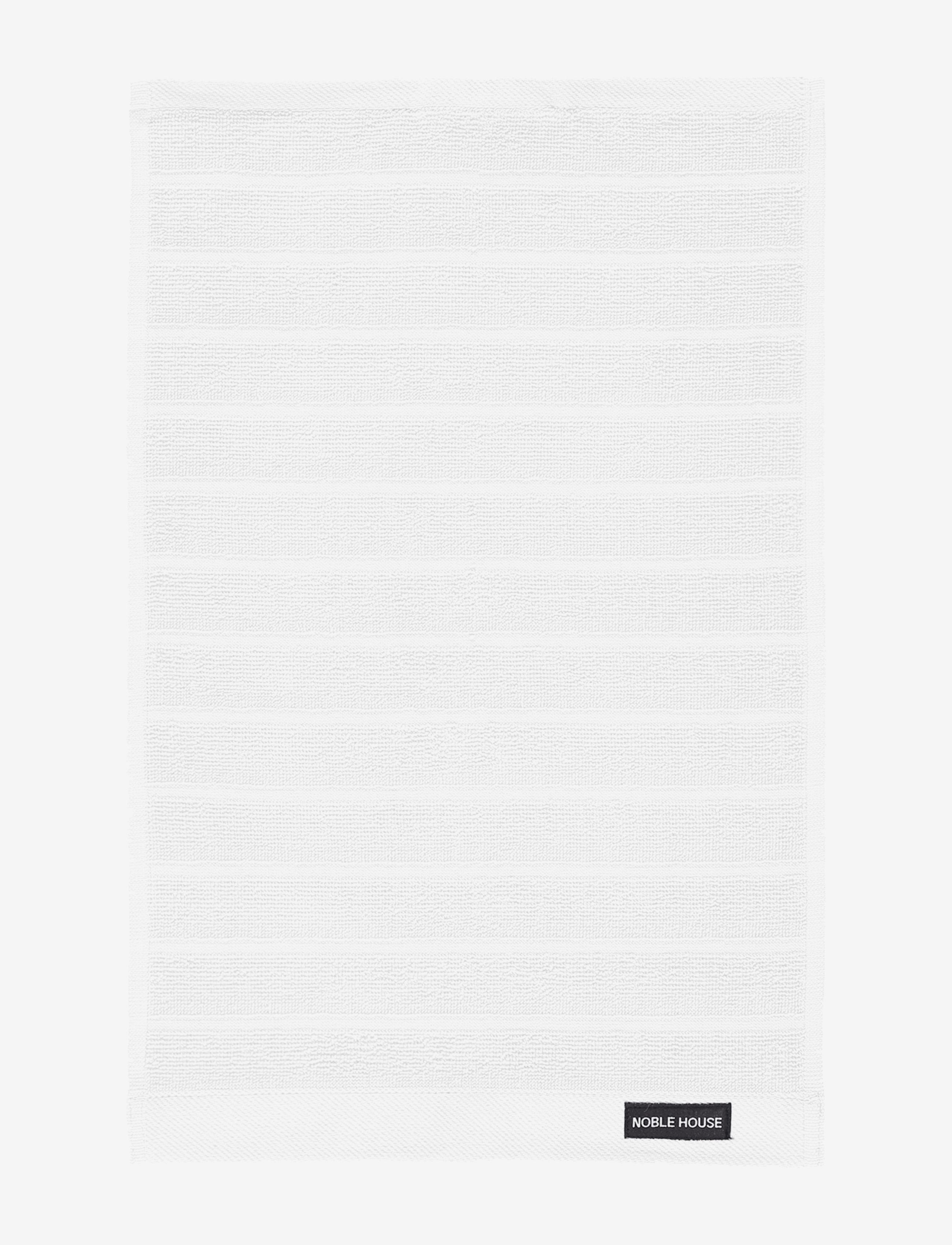NOBLE HOUSE Terry Handtuch Novalie Stripe Weiß - 30X50CM - Unisex