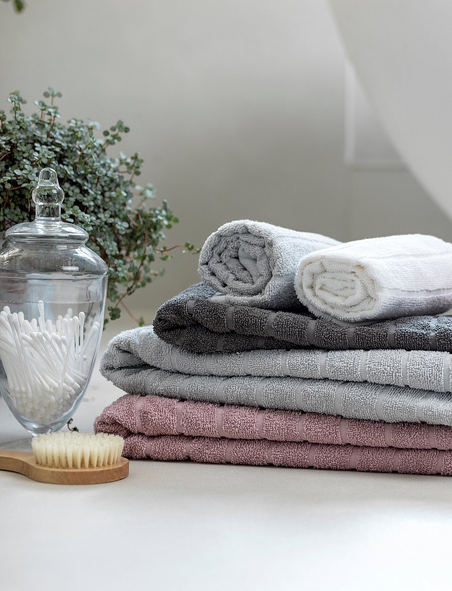 Noble House - TERRY TOWEL NOVALIE STRIPE - badetücher - white - 0