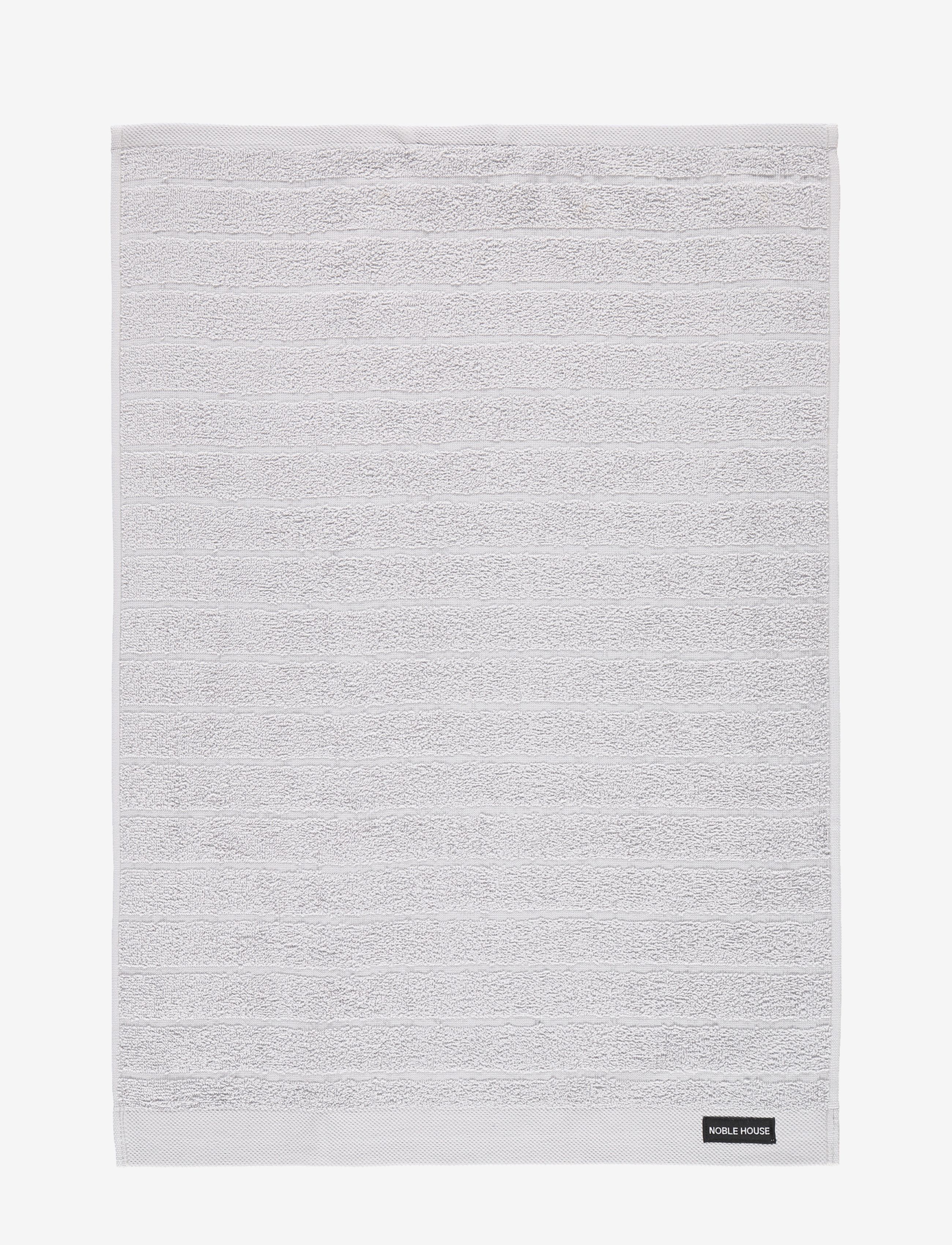 NOBLE HOUSE Terry Handtuch Novalie Stripe Grau - 50X70CM - Unisex
