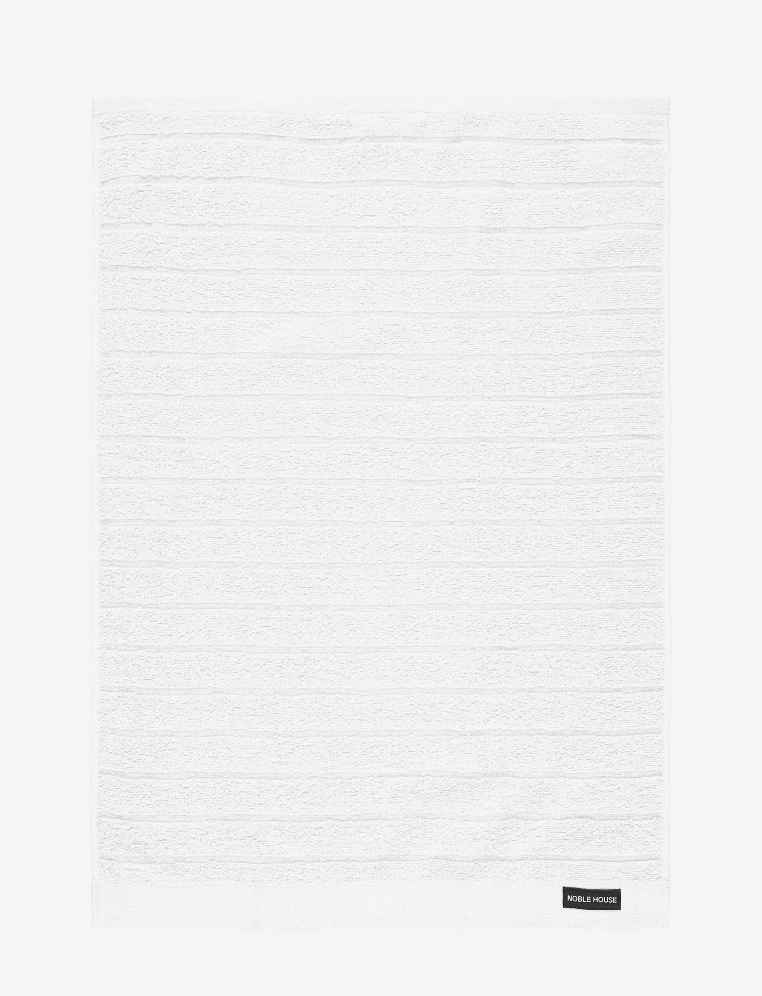 NOBLE HOUSE Terry Handtuch Novalie Stripe Weiß - 50X70CM - Unisex