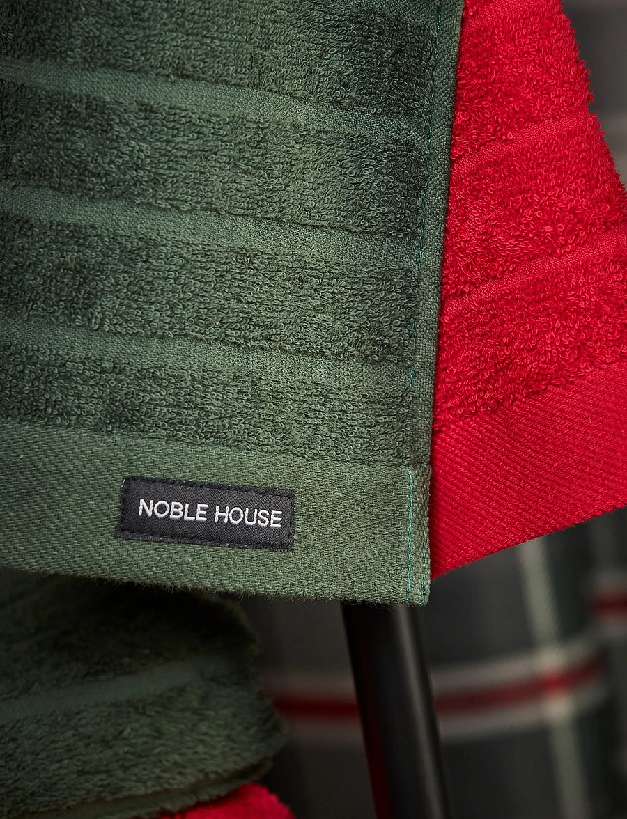 Noble House - TERRY TOWEL NOVALIE STRIPE - madalaimad hinnad - d.green - 2