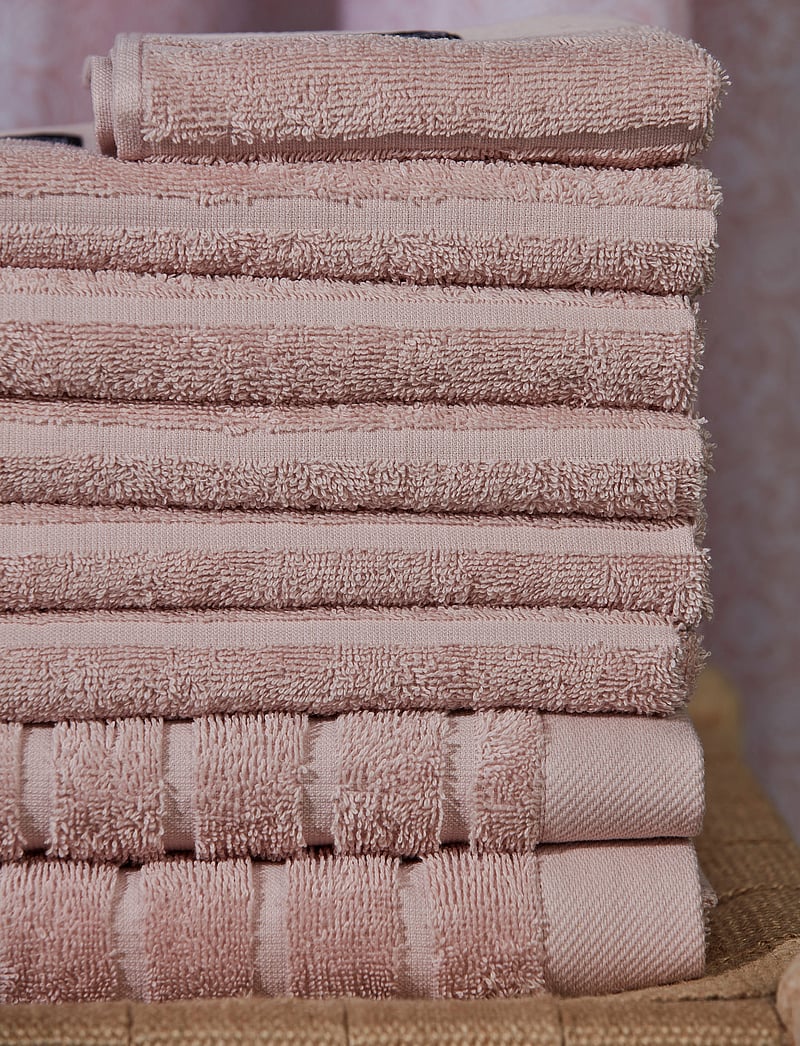 Noble House - TERRY TOWEL NOVALIE STRIPE - bath towels - pink - 1