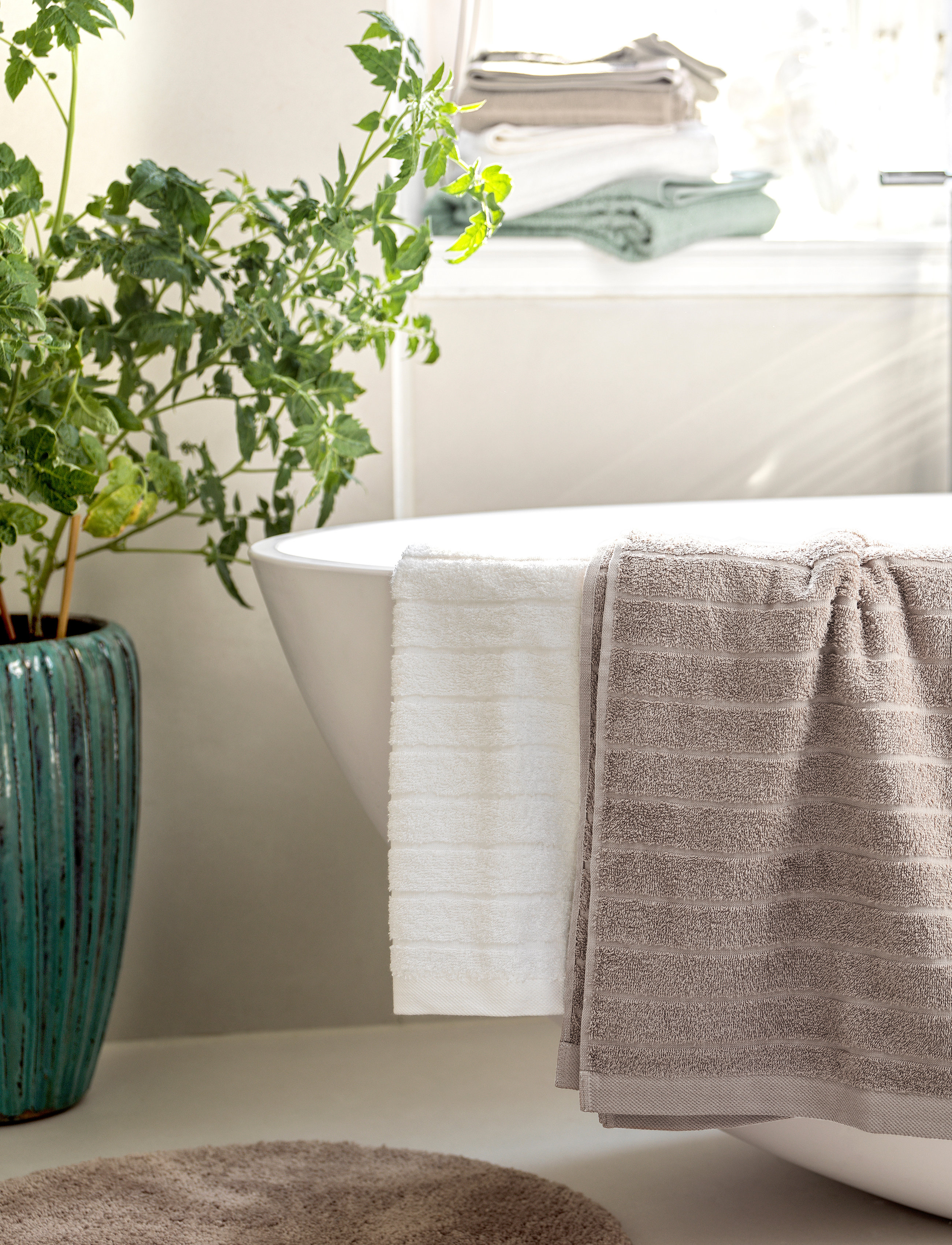 Noble House Håndklæde Novalie, 90X150 cm, White, Håndklæder Og Badehåndklæder > Håndklæder, Unisex