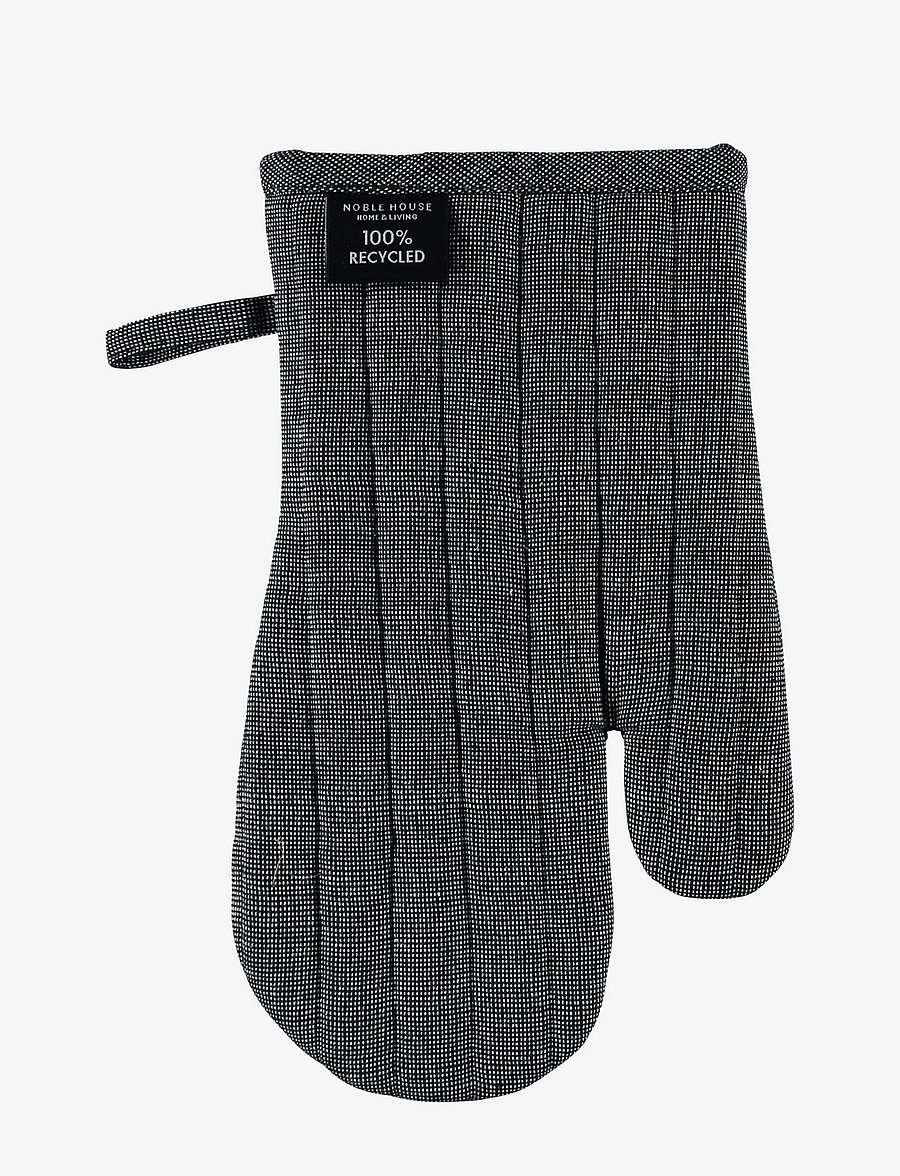 Noble House - OVEN GLOVE RONJA RECYCLED - ahjukindad, pajalapid ja potihoidjad - black - 1