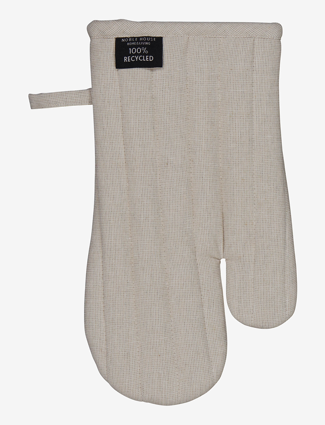 Noble House - OVEN GLOVE RONJA RECYCLED - orkaitės pirštinės ir puodų laikikliai - linen beige - 0