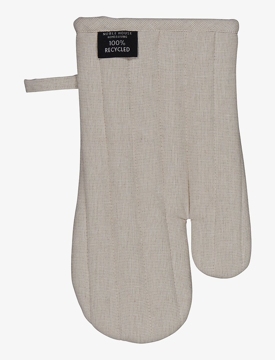 Noble House - OVEN GLOVE RONJA RECYCLED - ahjukindad, pajalapid ja potihoidjad - linen beige - 1