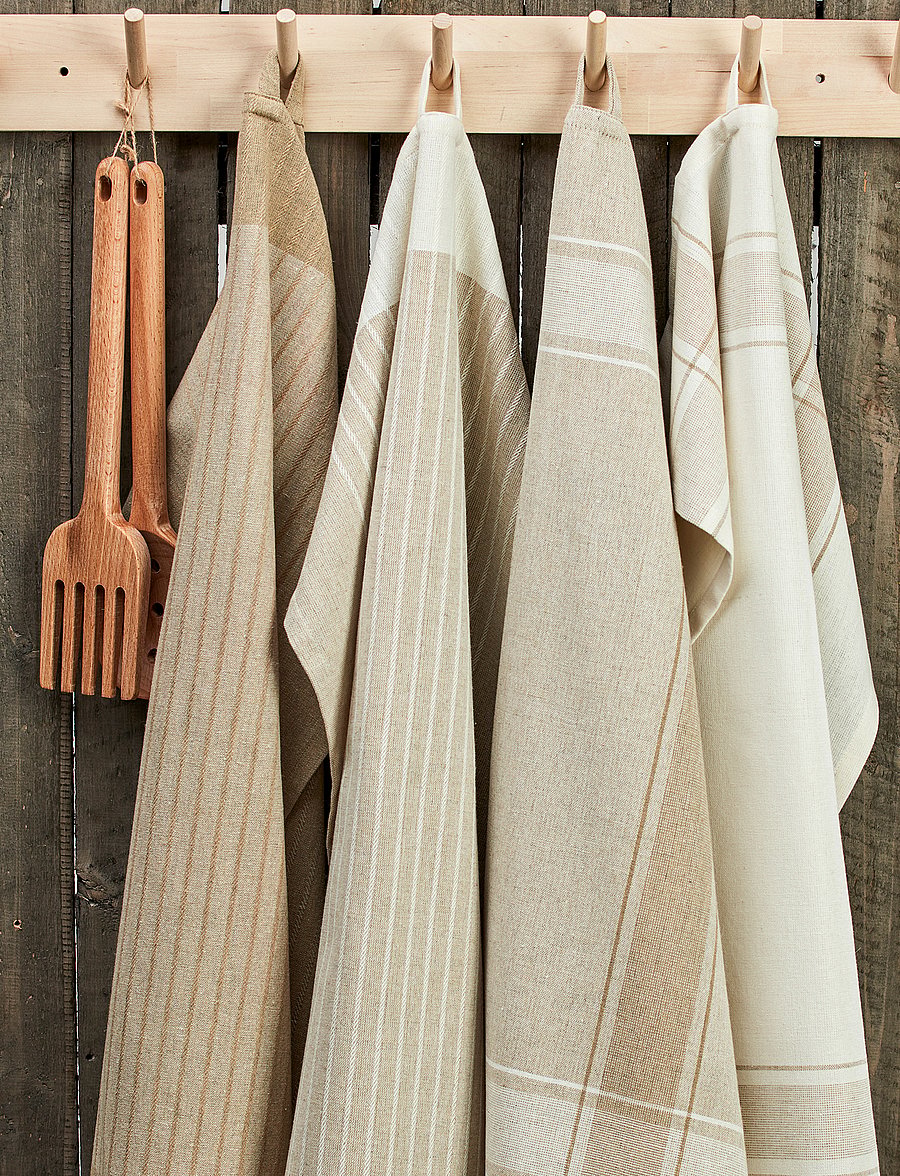 Noble House - KITCHEN TOWEL RONJA RECYCLED 2-P - madalaimad hinnad - linen beige - 2
