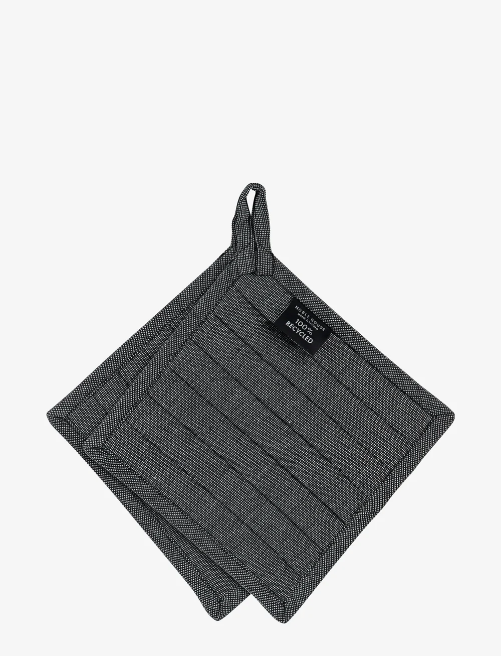 Noble House - PAN HOLDER 2-P RONJA RECYCLED - weihnachtstextilien - black - 0