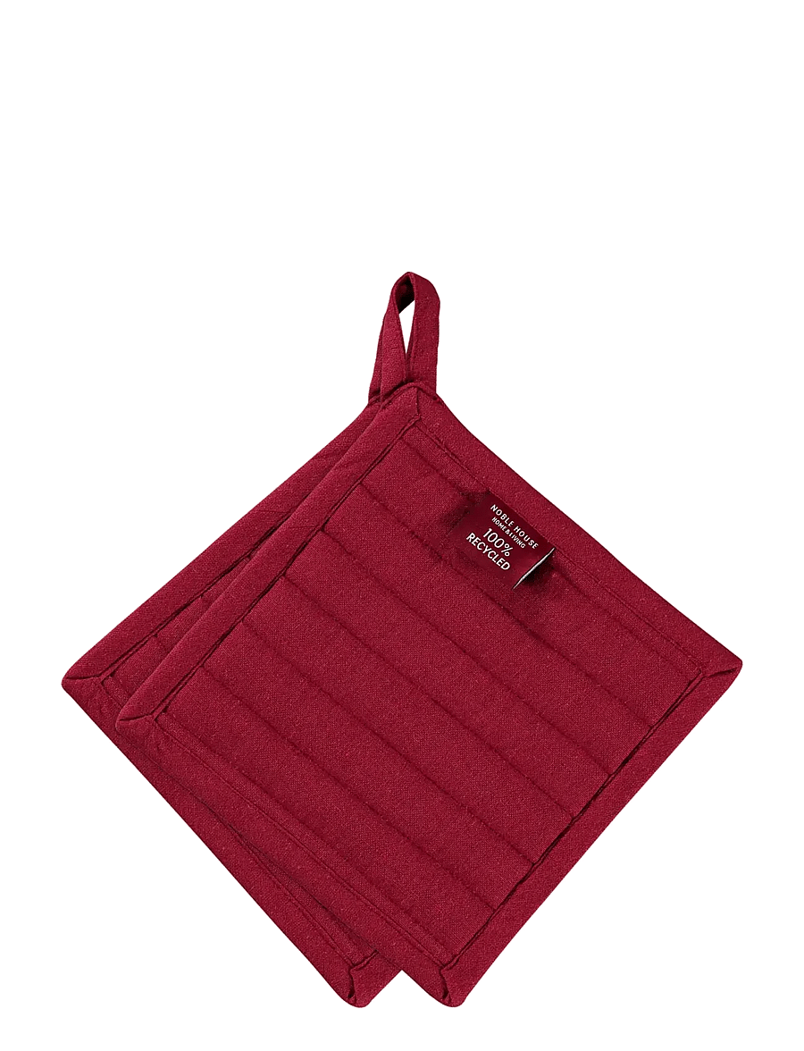 Noble House - PAN HOLDER 2-P RONJA GRS - weihnachtstextilien - red - 1