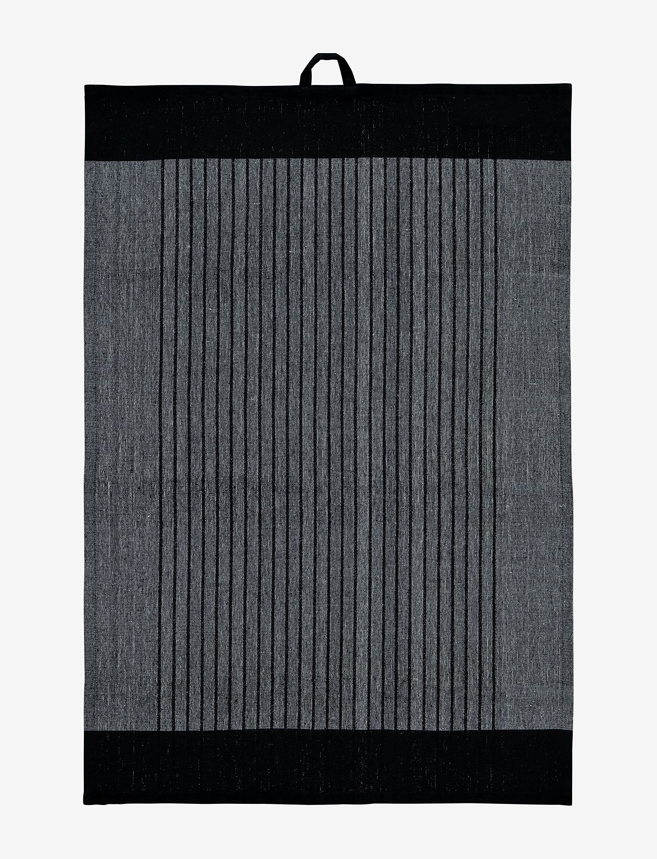 Noble House - KITCHEN TOWEL RONJA RECYCLED STRIPE - tea towels - black stripe - 0