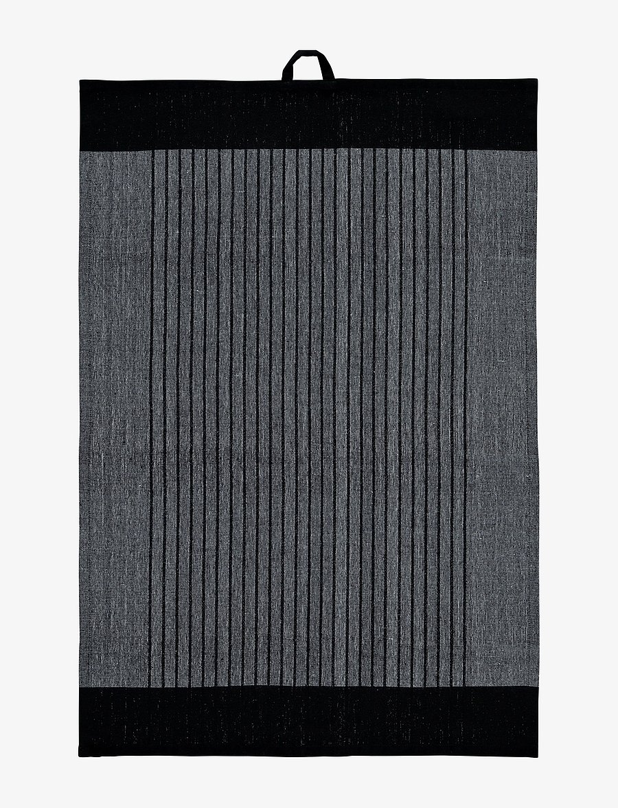 Noble House - KITCHEN TOWEL RONJA RECYCLED STRIPE - tea towels - black stripe - 1