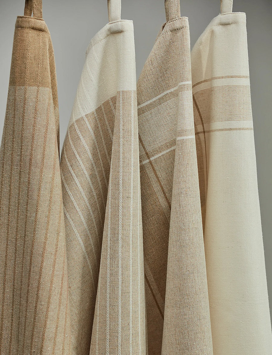 Noble House - KØKKENHÅNDKLÆDE RONJA RECYCLED - viskestykker - light linen beige - 0
