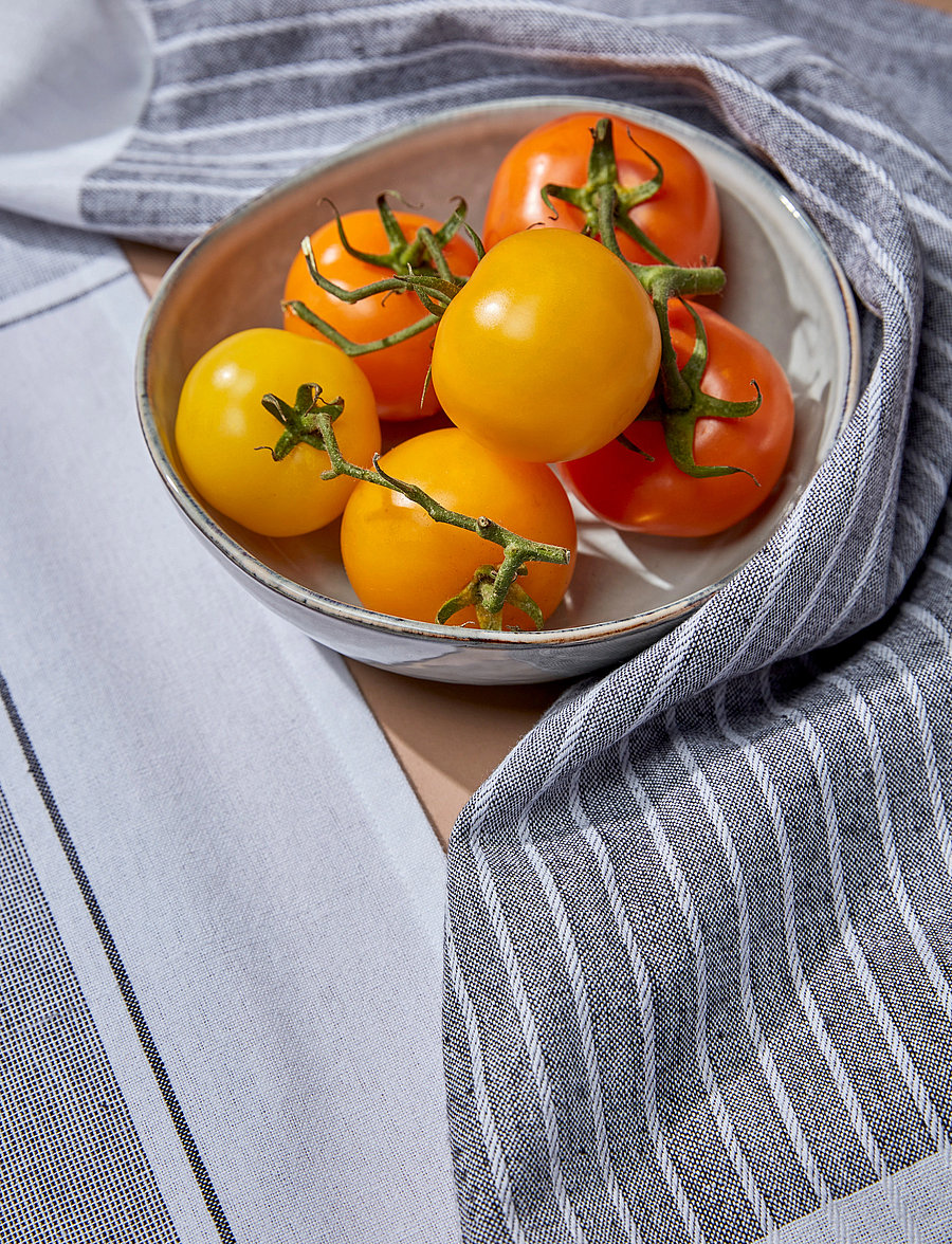 Noble House - KITCHEN TOWEL RONJA RECYCLED STRIPE - küchenhandtücher - white stripe - 2