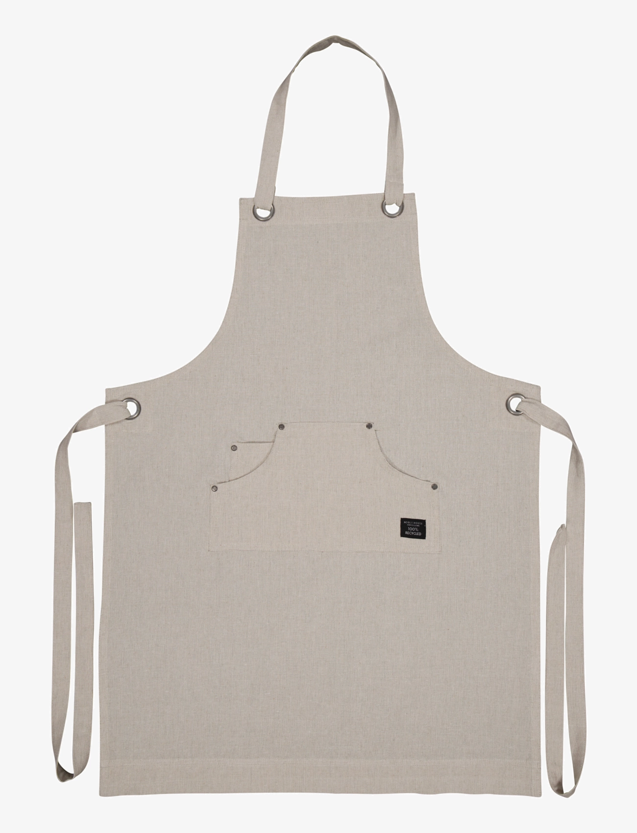 NOBLE HOUSE Forklæde Ronja Recycled Beige 65X90 Beige - 65X90CM - Unisex