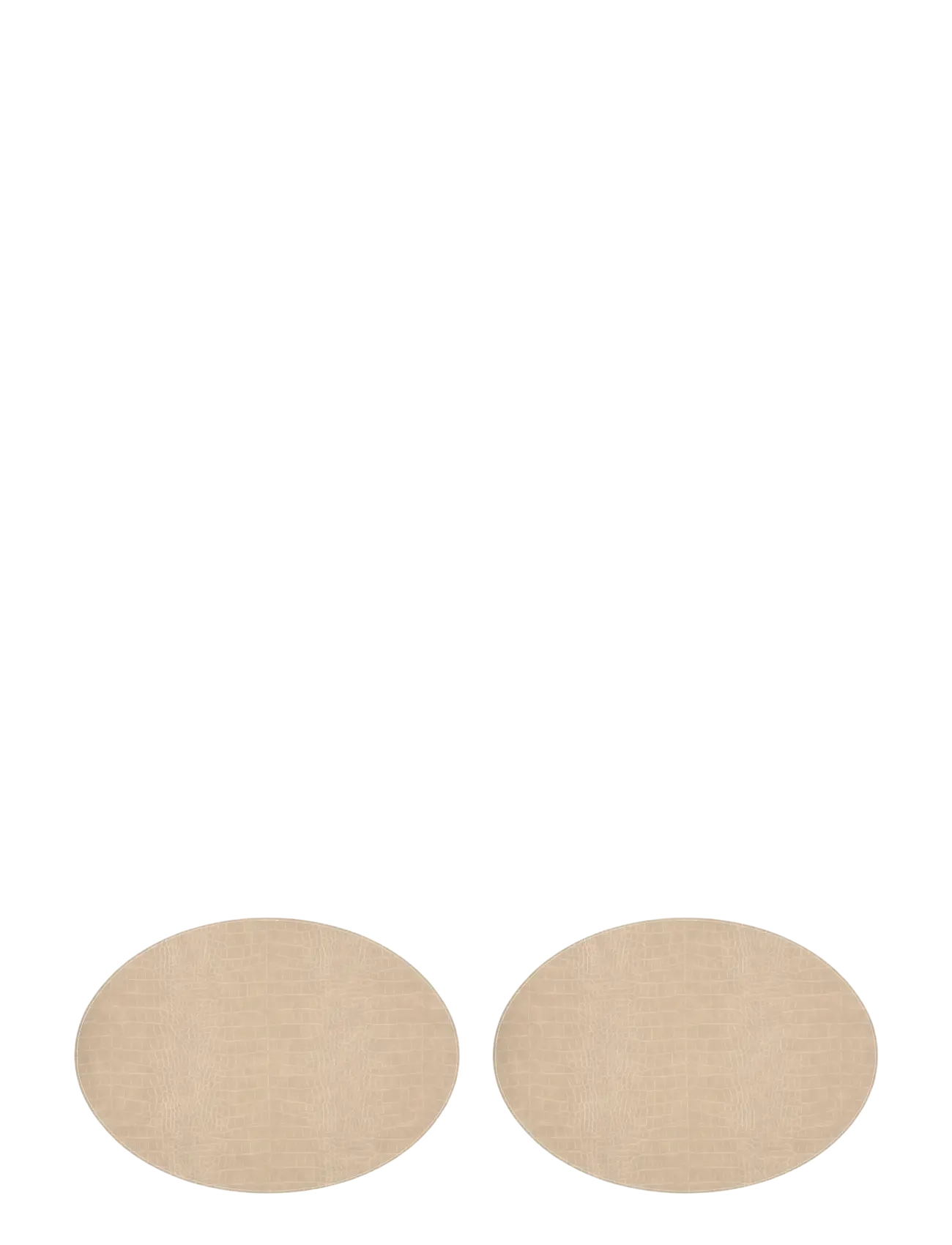 NOBLE HOUSE Tallerkenunderlag Crocodile 2-P Beige - 30X45CMx14 - Unisex