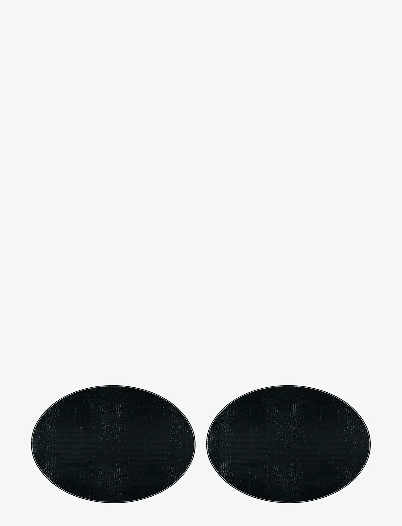 Noble House - TALLRIKSUNDERLÄGG CROCODILE 2-P - bordstabletter - black - 0