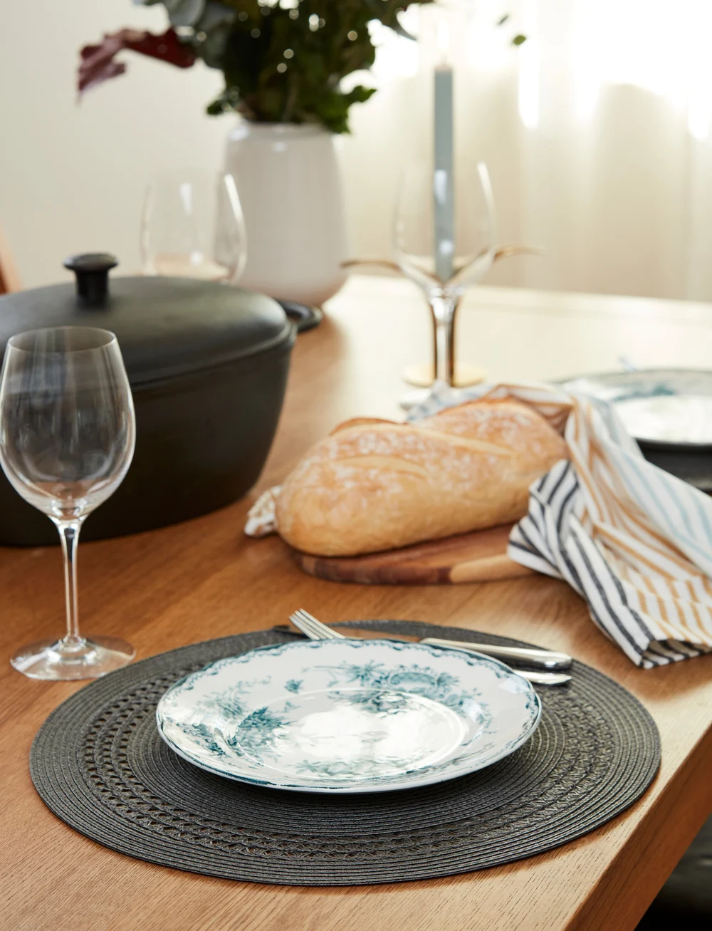 Noble House - BO PLACE MAT PERNILLA 2-PACK - nach preis einkaufen - dark grey - 1