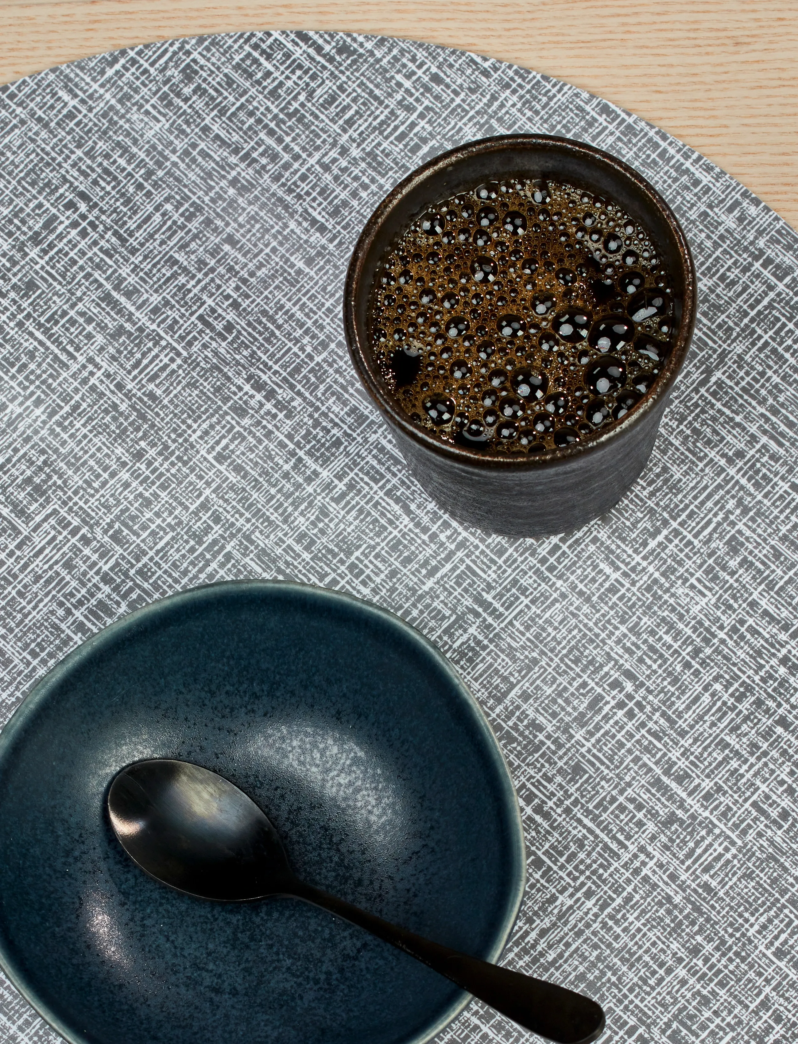 Noble House Bordstablett Eva Basic D.grå 38, 38X38 cm, Tableware, Grau - Placemats, Homeware