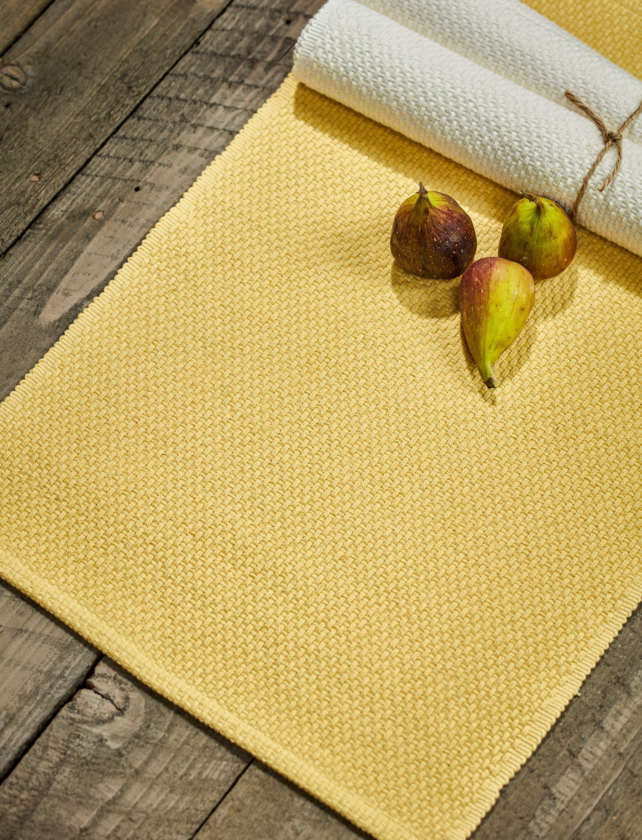 Noble House Underlægger Amalia 2-P Sand 30X45, 30X45 cm, Kitchen Textiles, Gelb - Placemats, Homeware