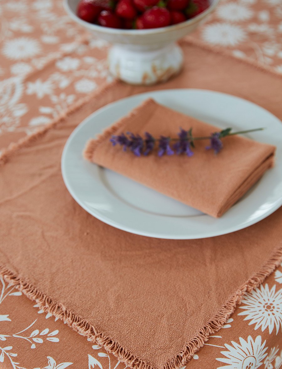 Noble House - PLACE MAT ANDERS 2-P - platzdeckchen - peach - 0