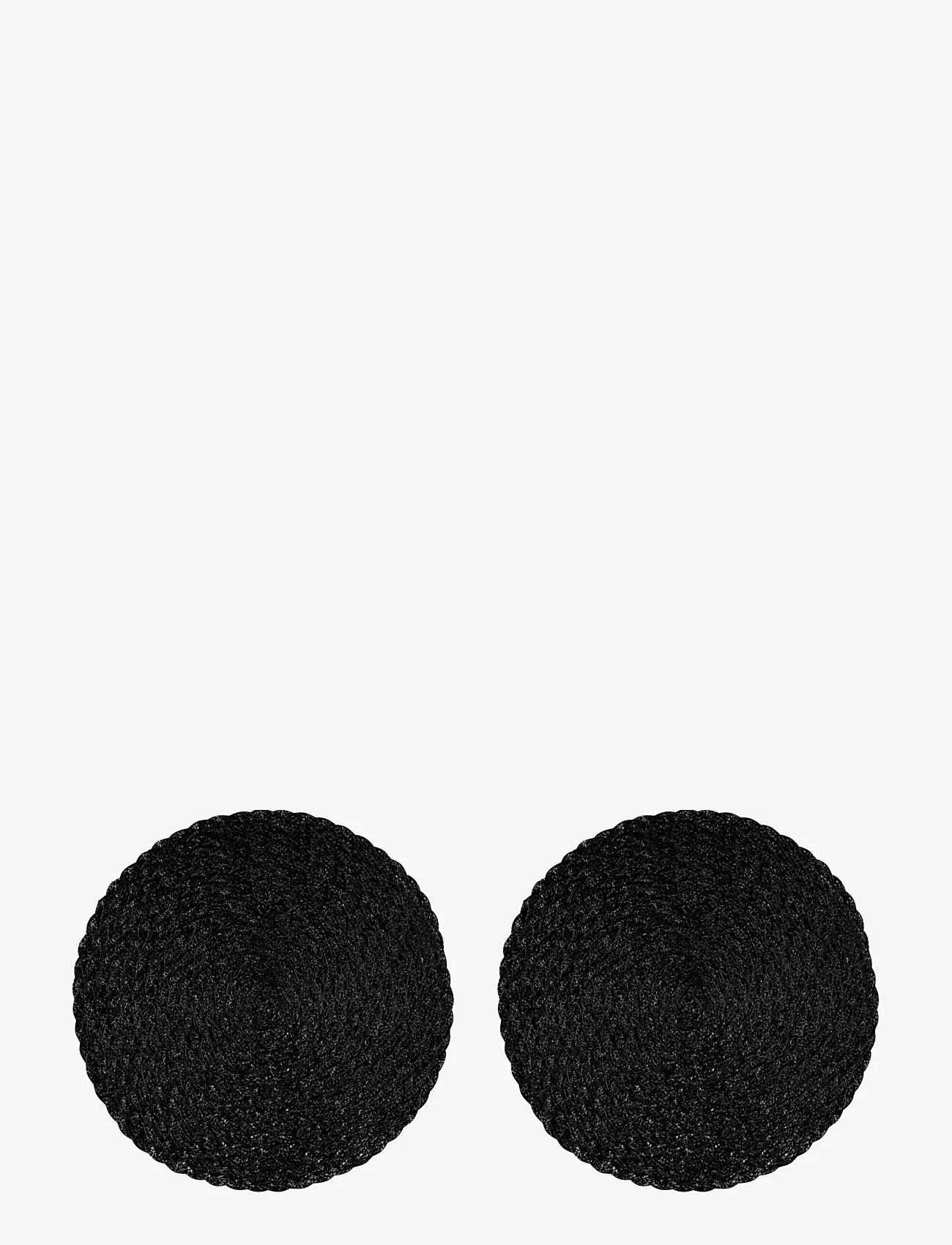 Noble House - PLACE MAT TELLUS METALLIC - platzdeckchen - black - 0