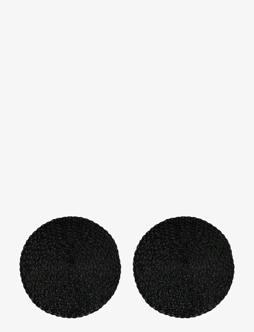 Noble House - PLACE MAT TELLUS METALLIC 2-P - taldrikualused - black - 0