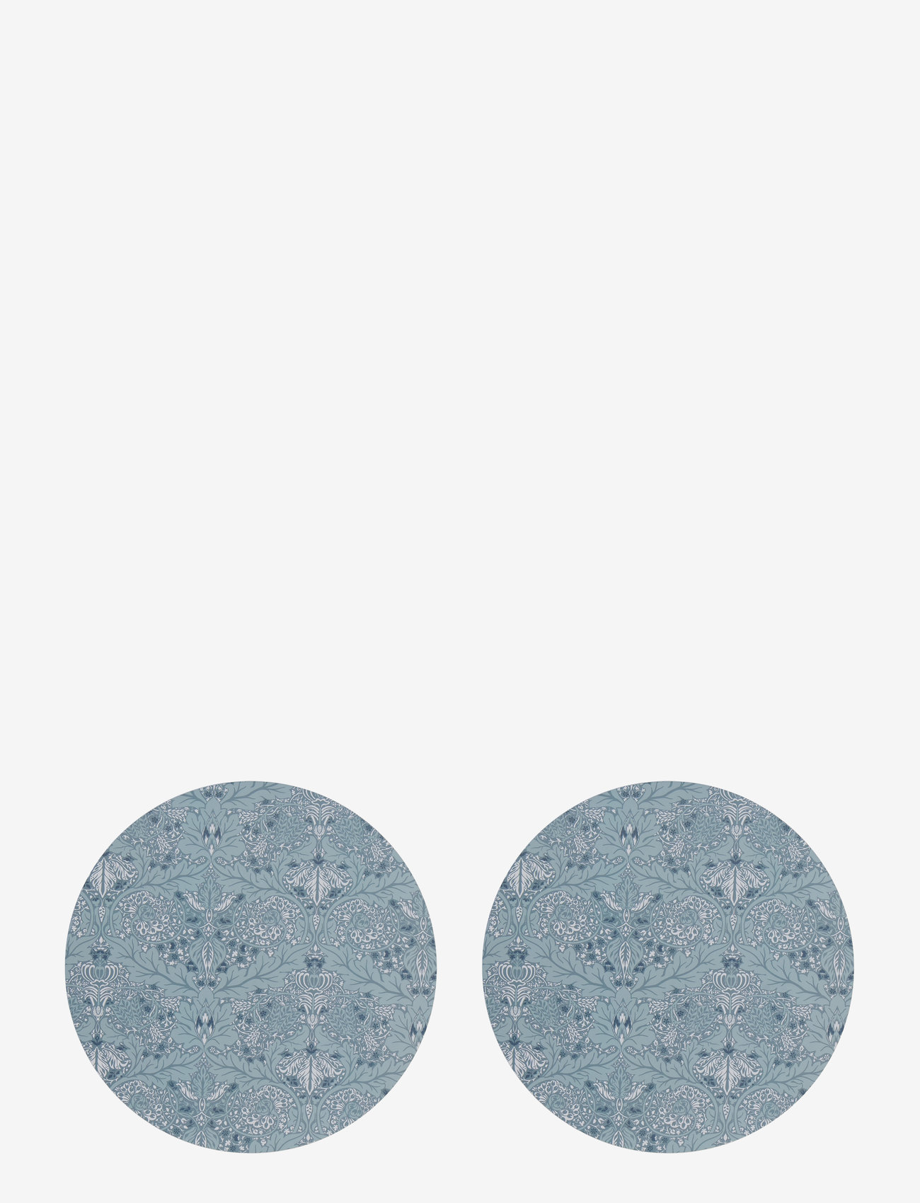 Noble House - UNDERLÄGG CORC RUND MORRIS 2-P BLÅ 38X38 - bordstabletter - blue - 0