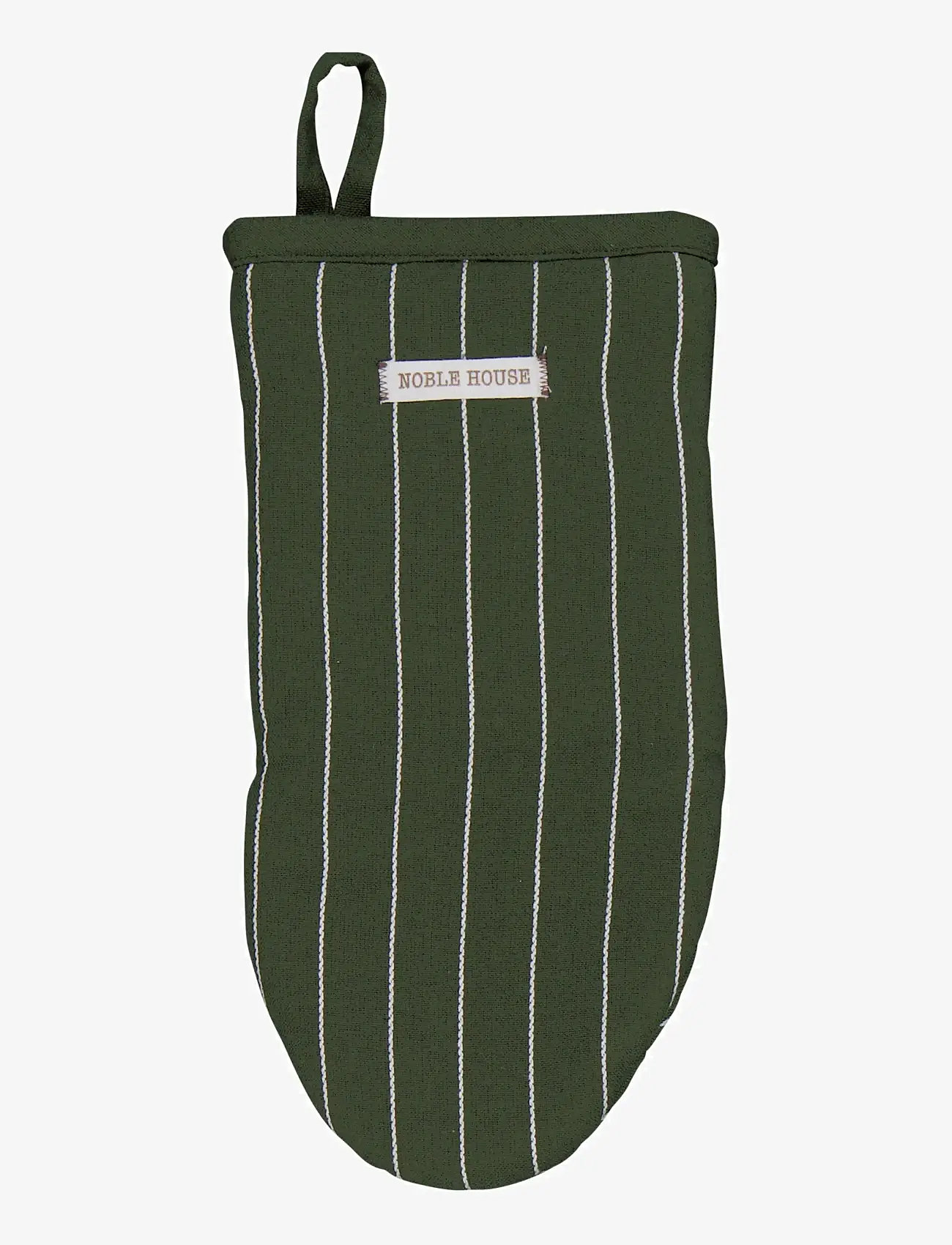 Noble House - OVEN GLOVE FROG PINSTRIPE GRS - ofenhandschuhe & topflappen - d.green - 0
