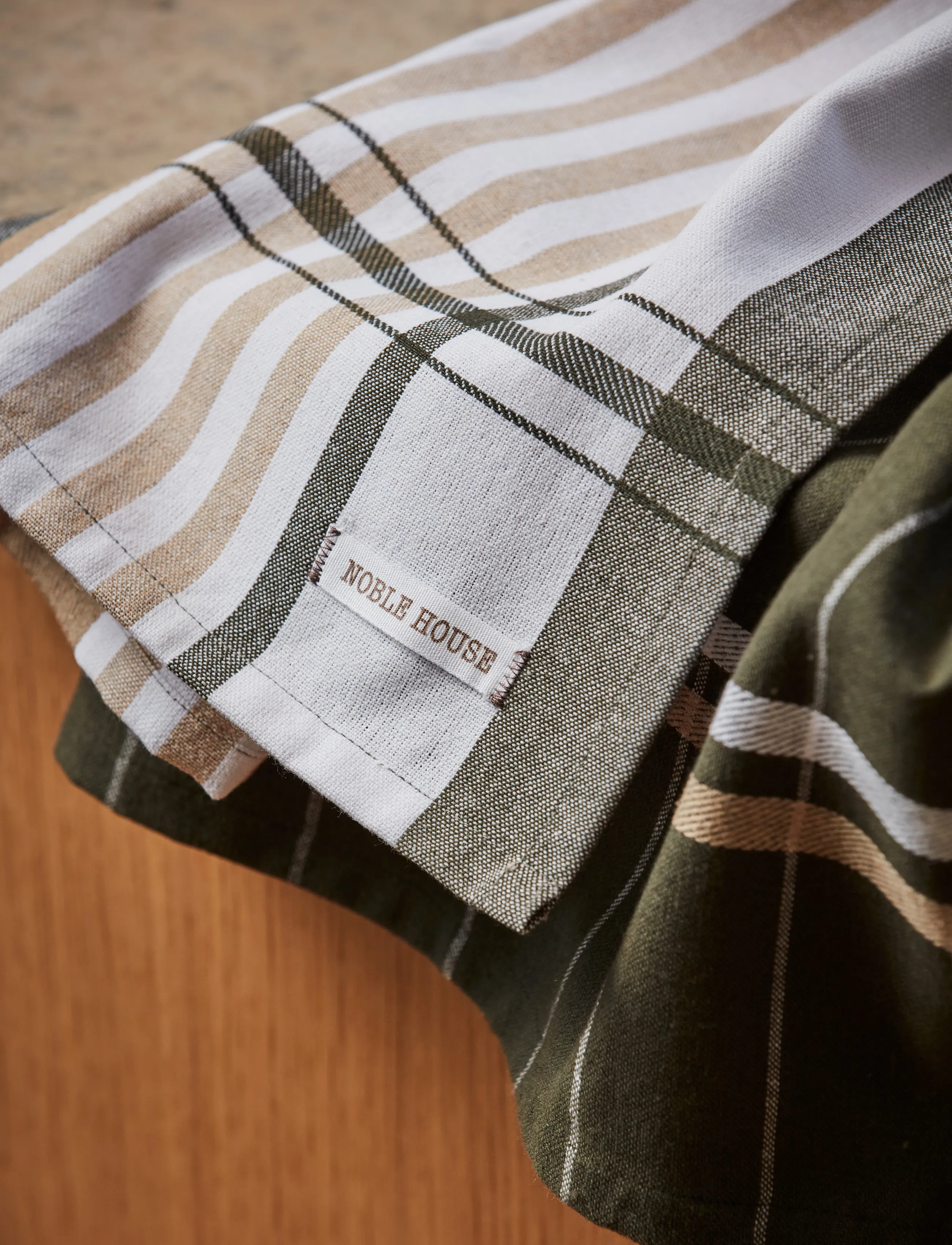 Noble House - KITCHEN TOWEL PENNY GRS - white - 0
