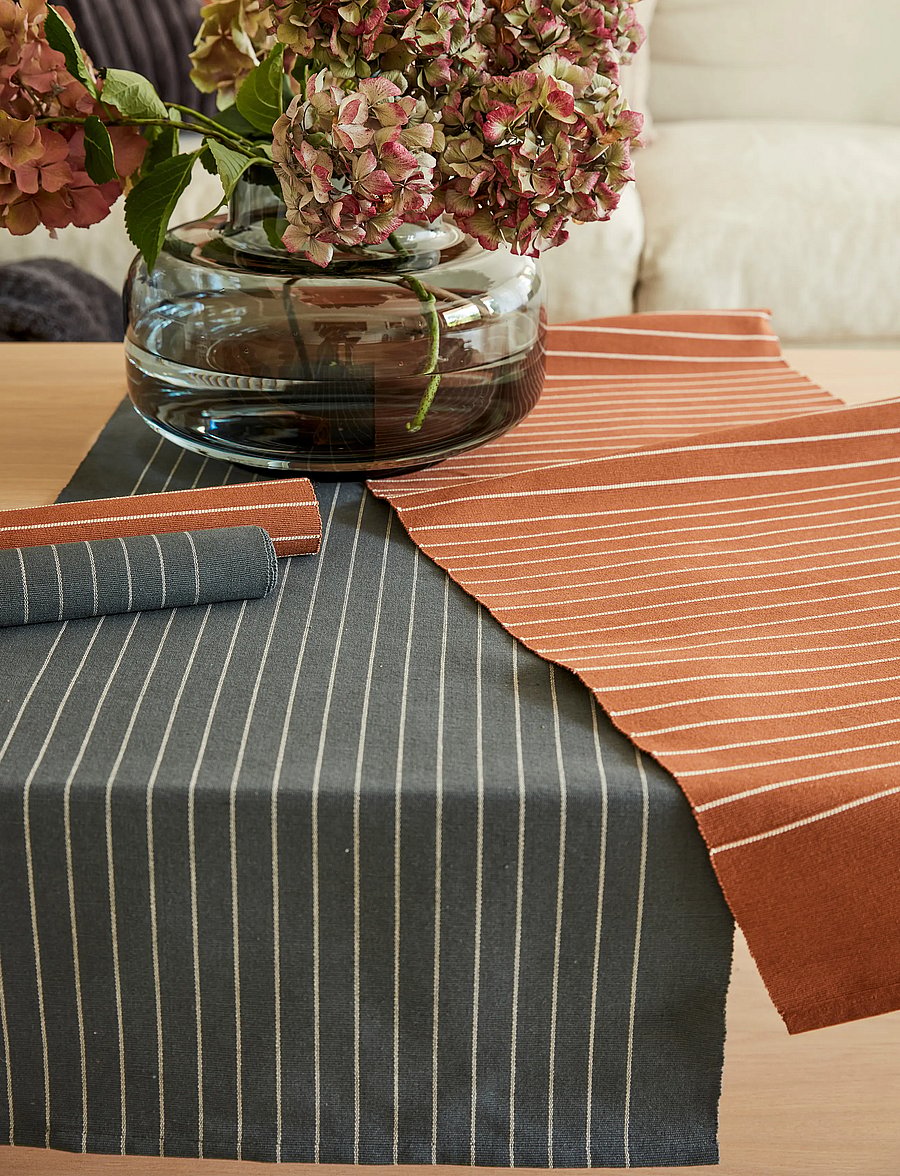 Noble House - RUNNER STRIPE 35 X110 CM - madalaimad hinnad - d.grey - 1