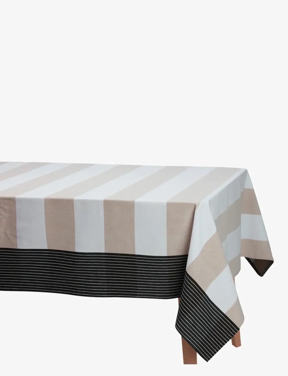 Noble House - CLOTH STRIPE 140 X 310 CM GRS - nappes et chemins de table - beige - 0