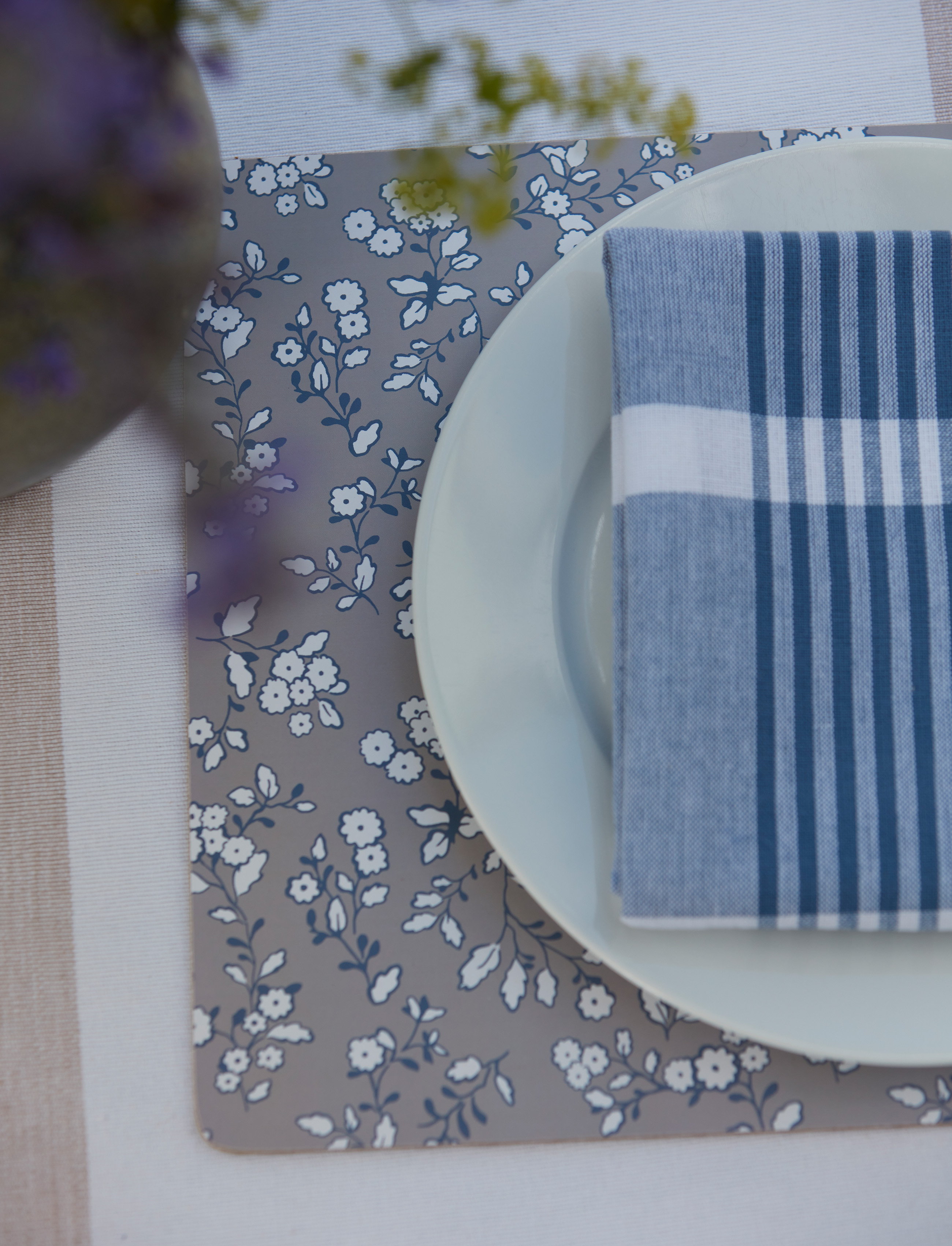 Noble House Underlæg Linnea Corc Rec Beige 30X40 2P, cm, Meal Time, - Placemats & Coasters, Homeware