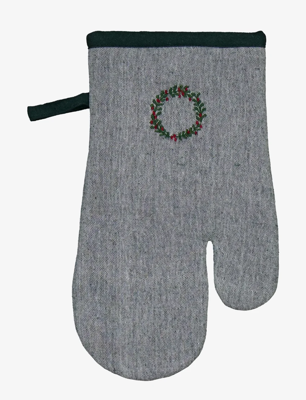 Noble House - OVEN GLOVE GARLAND GRS - jõulutekstiilid - green - 0