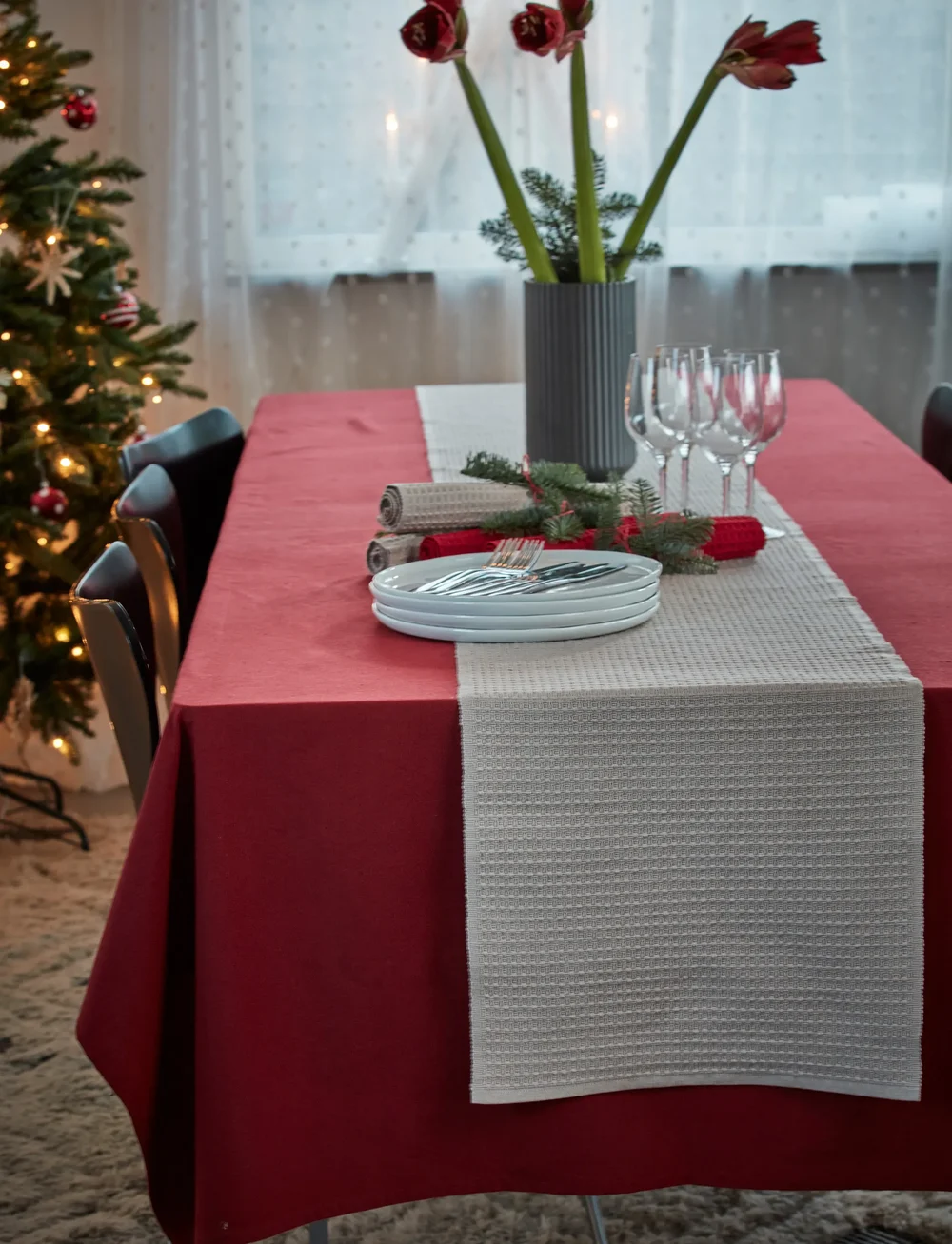 Noble House - LÖPARE KERSTIN BEIGE 40x140 - köp efter pris - beige - 2