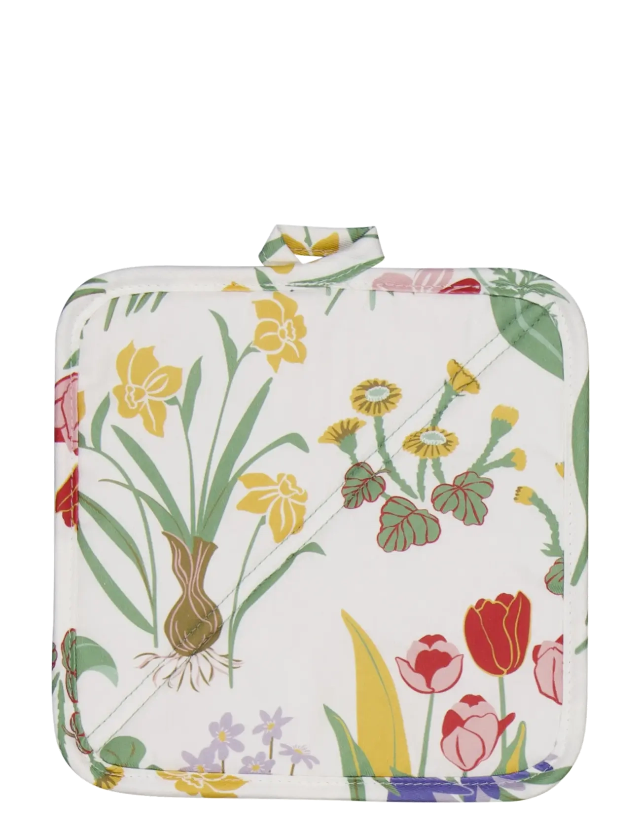 Noble House PAN HOLDER SPRING FLOWER - Køkkentekstiler - WHITE / multi